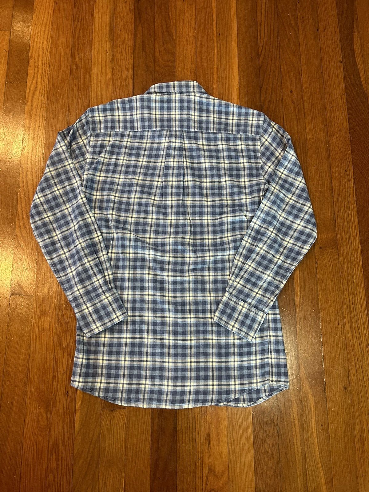 Peter Millar Peter Millar Crown Navy Blue Plaid Cotton Button Down Size US S / EU 44-46 / 1 - 5 Thumbnail
