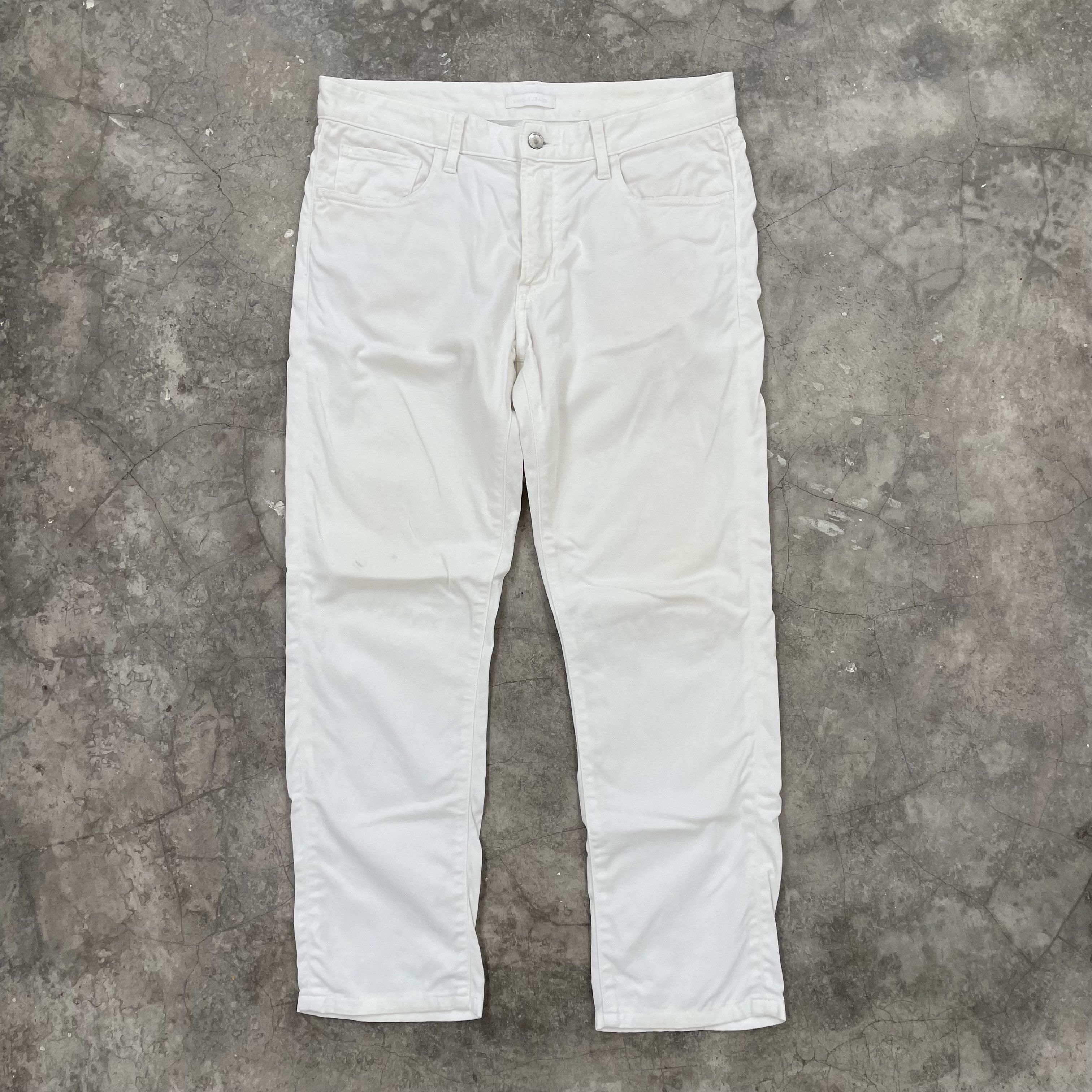 Japanese Brand × Kaihara Denim × Uniqlo UNIQLO WHITE STRETCH JEANS SLIM TAPERED JAPAN Size US 34 / EU 50 - 1 Thumbnail