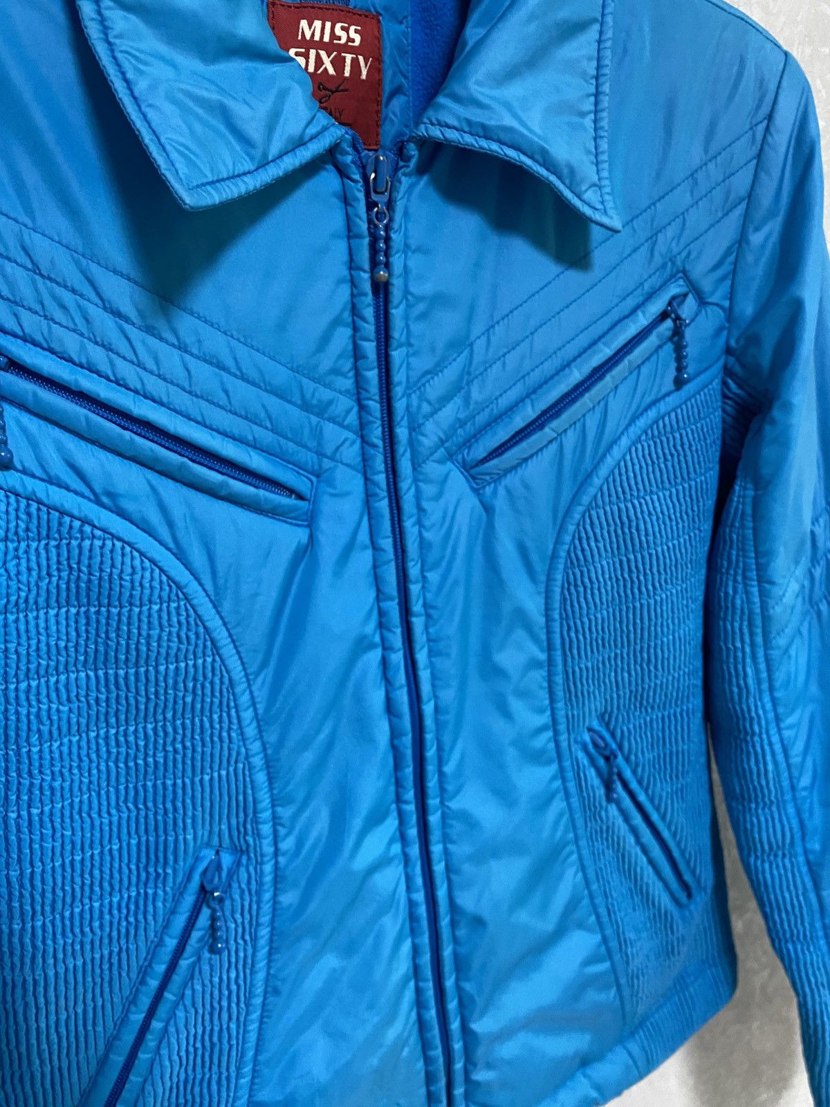 Miss Sixty RARE 90’s MISS SIXTY MADE IN ITALY BLUE AVANTGARDE JACKET Size M / US 6-8 / IT 42-44 - 5 Thumbnail