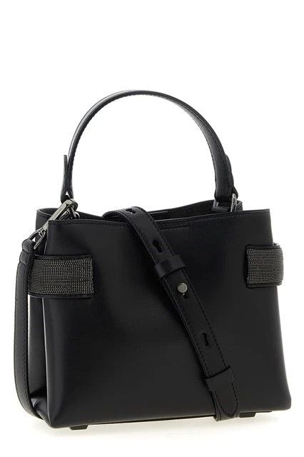Brunello Cucinelli BRUNELLO CUCINELLI Essence Small Black Top Handle Bag Size ONE SIZE - 2 Thumbnail