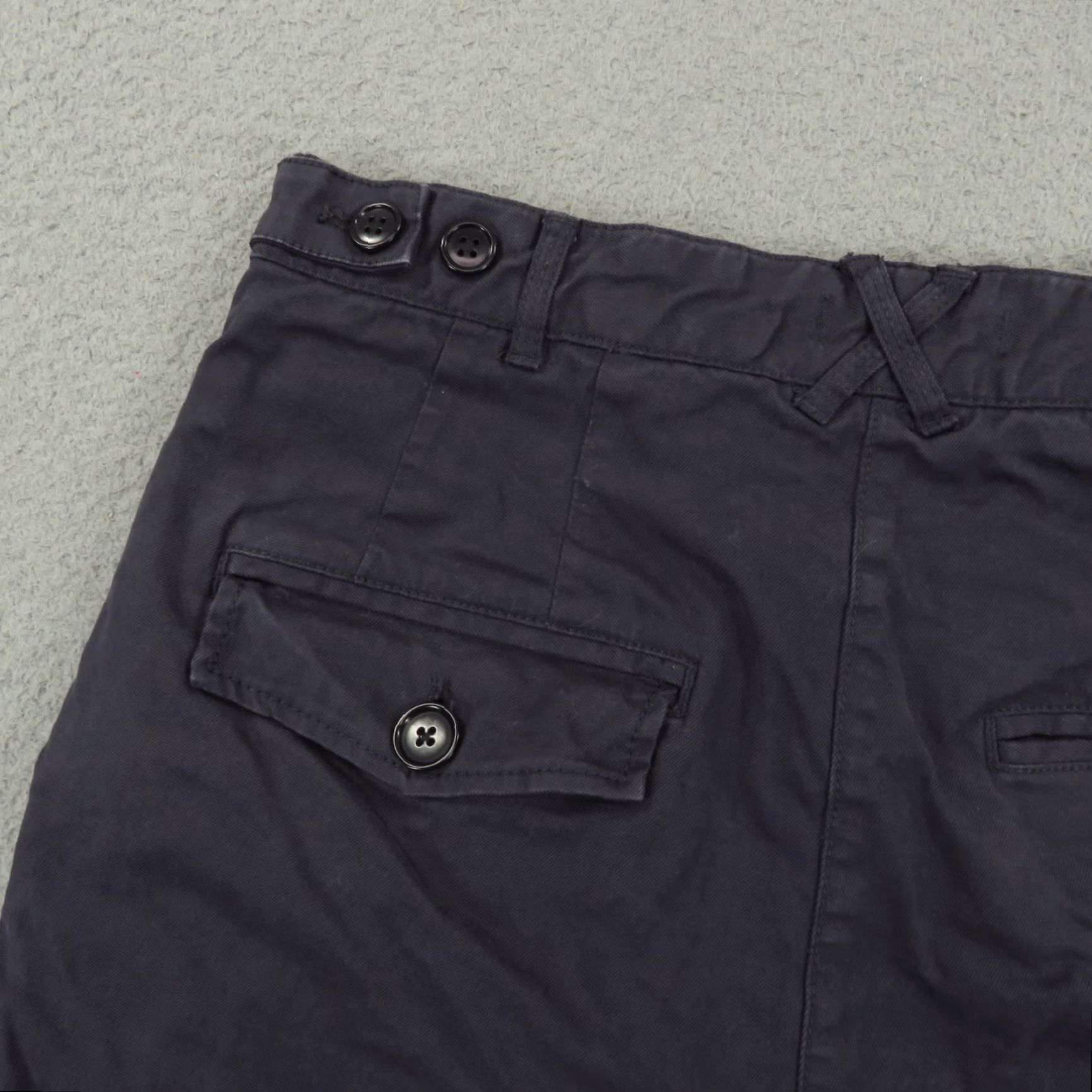 Alex Mill VINTAGE? (No) Alex Mill Shorts Mens 28 Navy Blue Garment Dyed Twill Chino Utility Flap Pocket Size US 28 / EU 44 - 3 Thumbnail