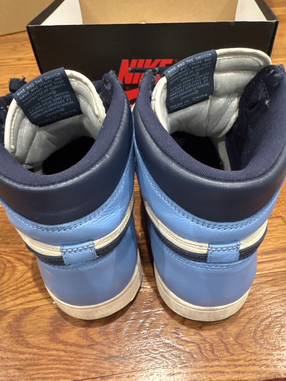 Jordan Brand × Nike Air Jordan 1 Retro High OG Obsidian Size US 9.5 / EU 42-43 - 6 Thumbnail