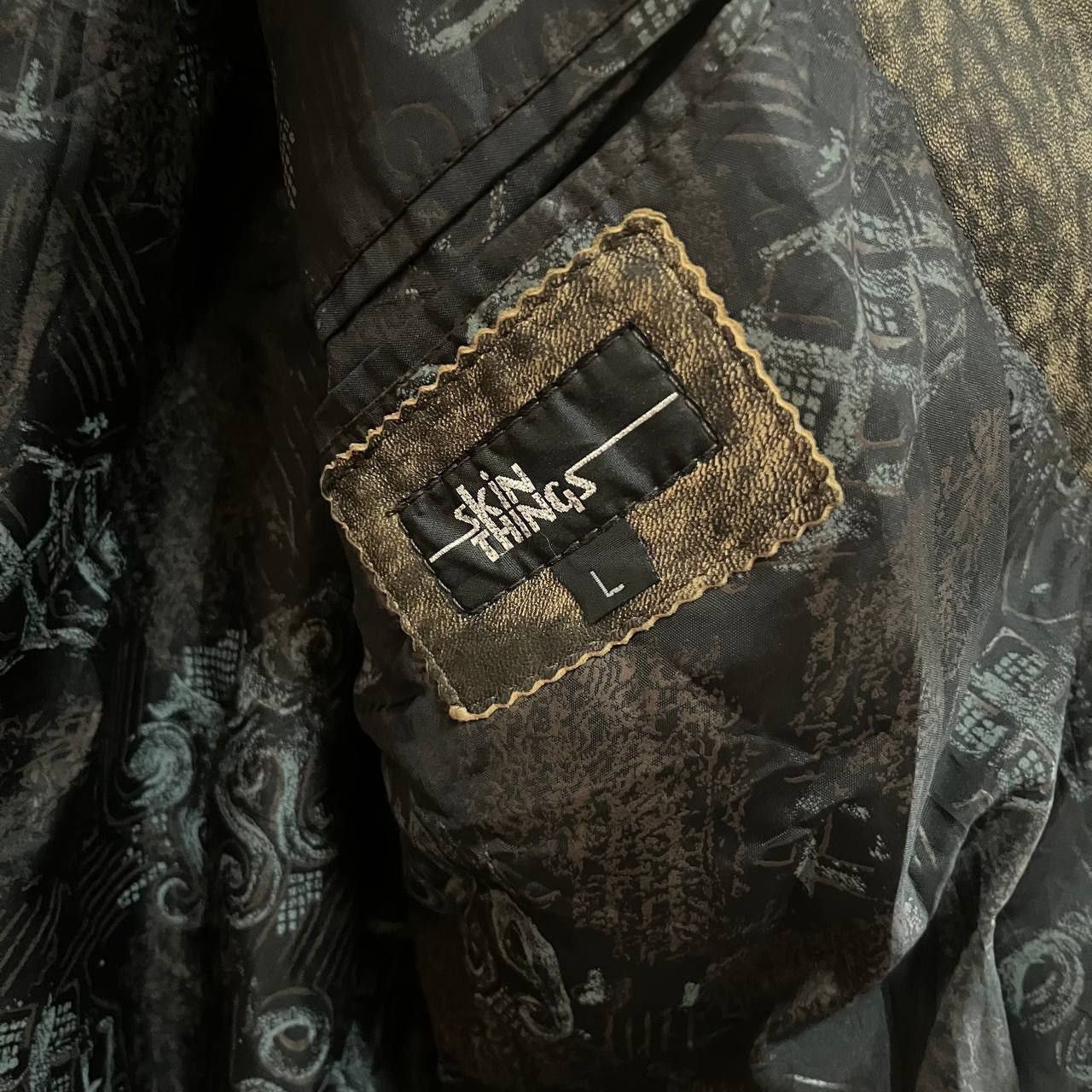 Genuine Leather × Vintage Vintage Skin Things Genuine Leather Jacket Size US L / EU 52-54 / 3 - 7 Thumbnail