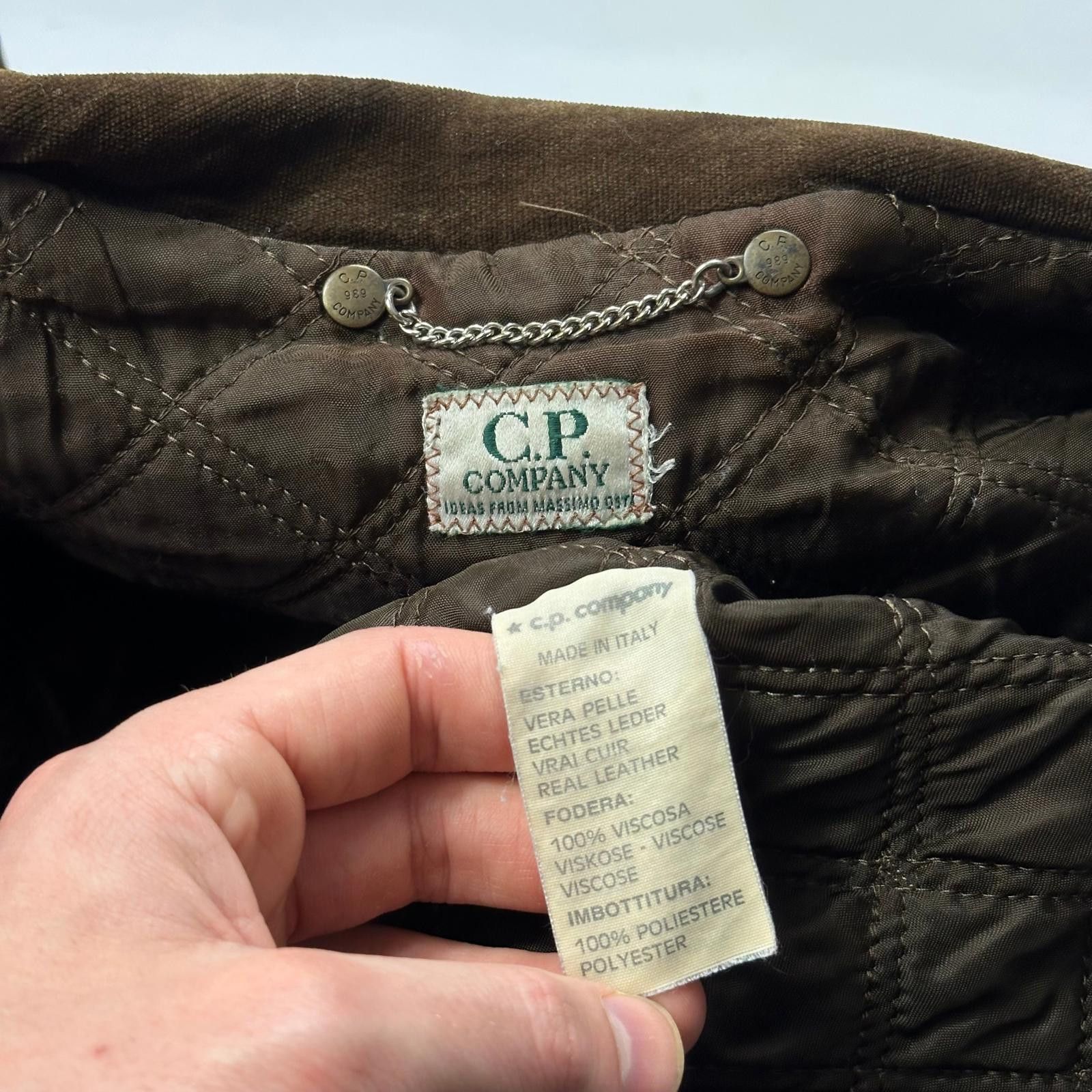 C.P. Company CP Company 1989 Ideas Suede Leather Quilt Flight Jacket L/XL Size US L / EU 52-54 / 3 - 11 Thumbnail