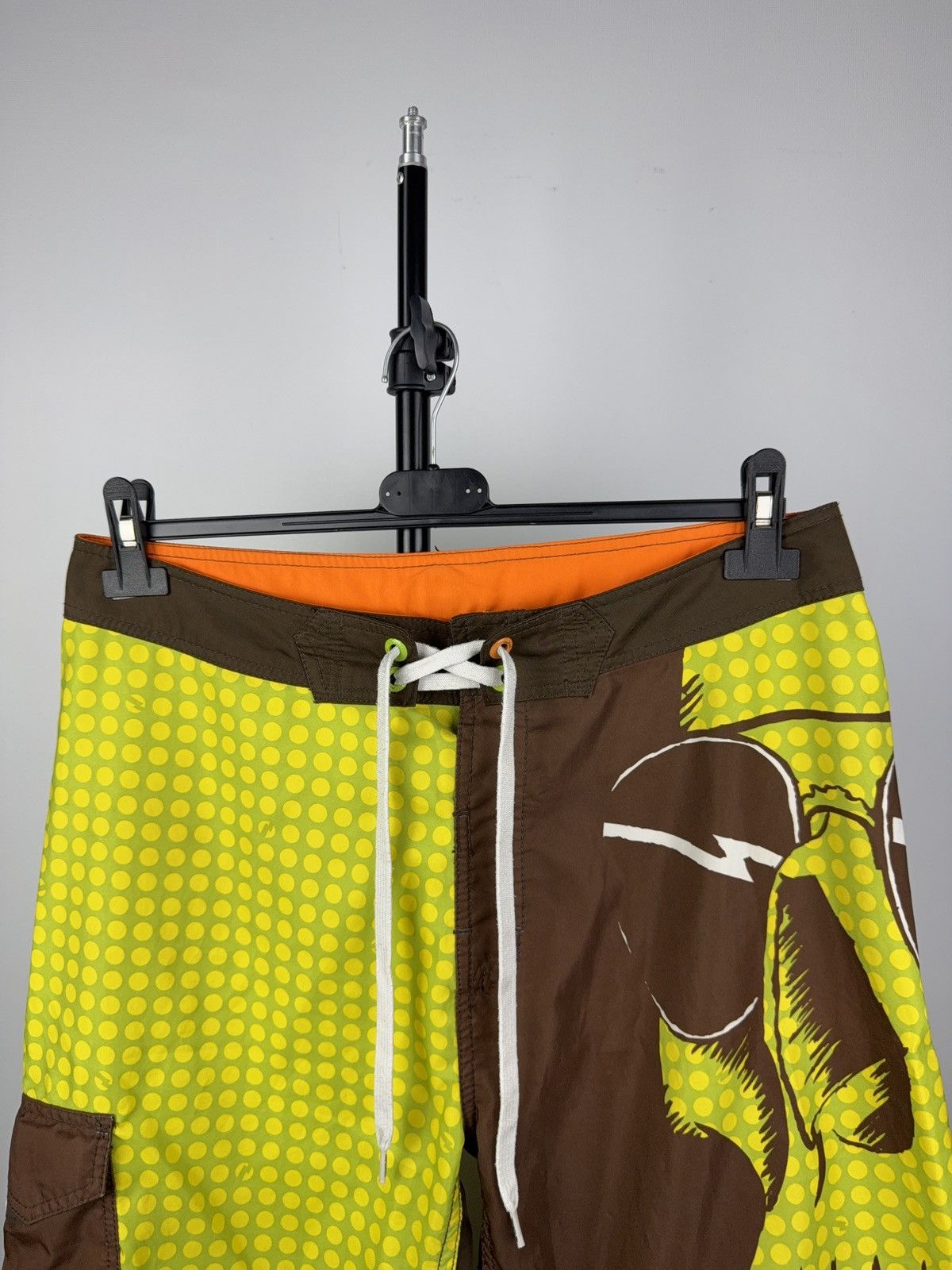 Rip Curl 00s CRAZY Rip Curl Skull Print Boardshorts Surf Art Style Size US 32 / EU 48 - 2 Thumbnail