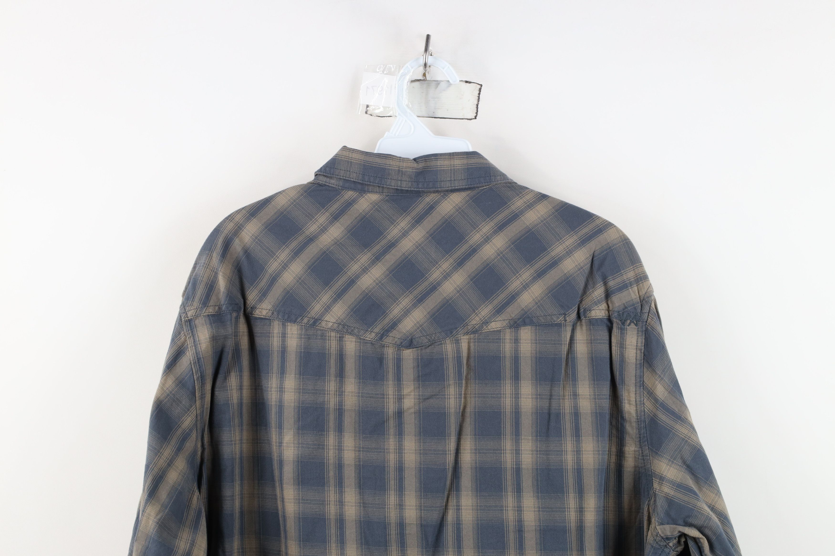 Vintage 5.11 Tactical Series Flannel Snap Button Shirt Plaid Gray Size US L / EU 52-54 / 3 - 13 Thumbnail