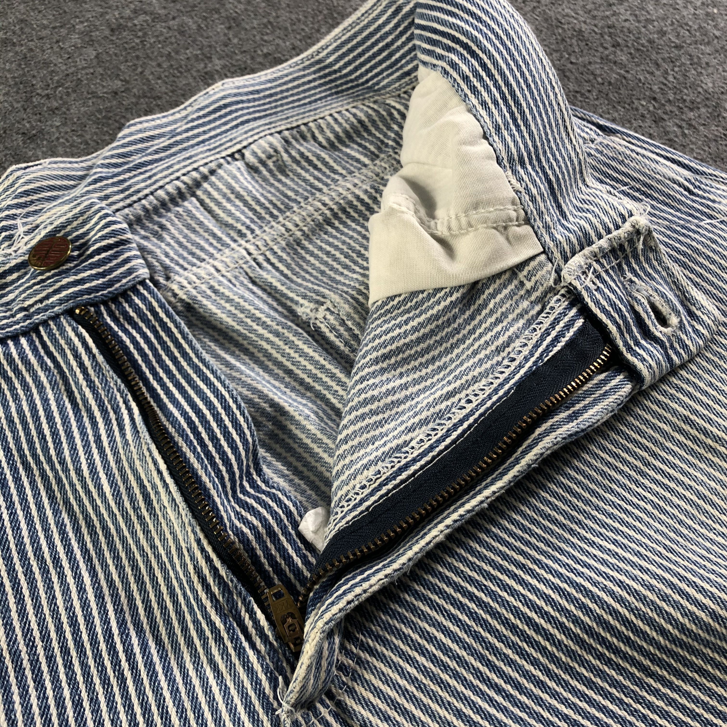 Japanese Brand Vintage Round House Hickory Jeans-J3871 Size US 33 - 8 Thumbnail