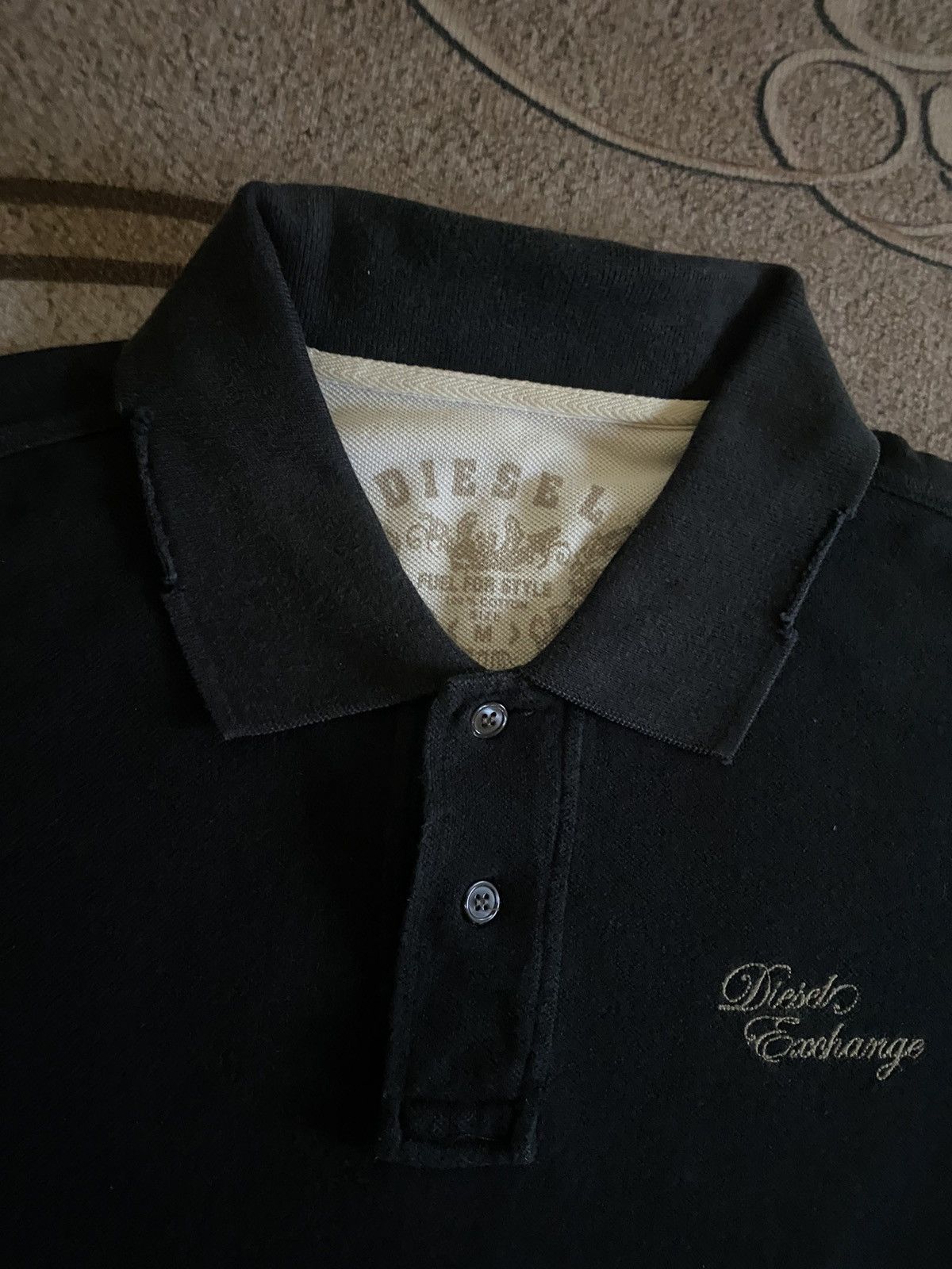 Diesel × Japanese Brand × Vintage Diesel Distressed Style Polo Tee Size US M / EU 48-50 / 2 - 4 Thumbnail