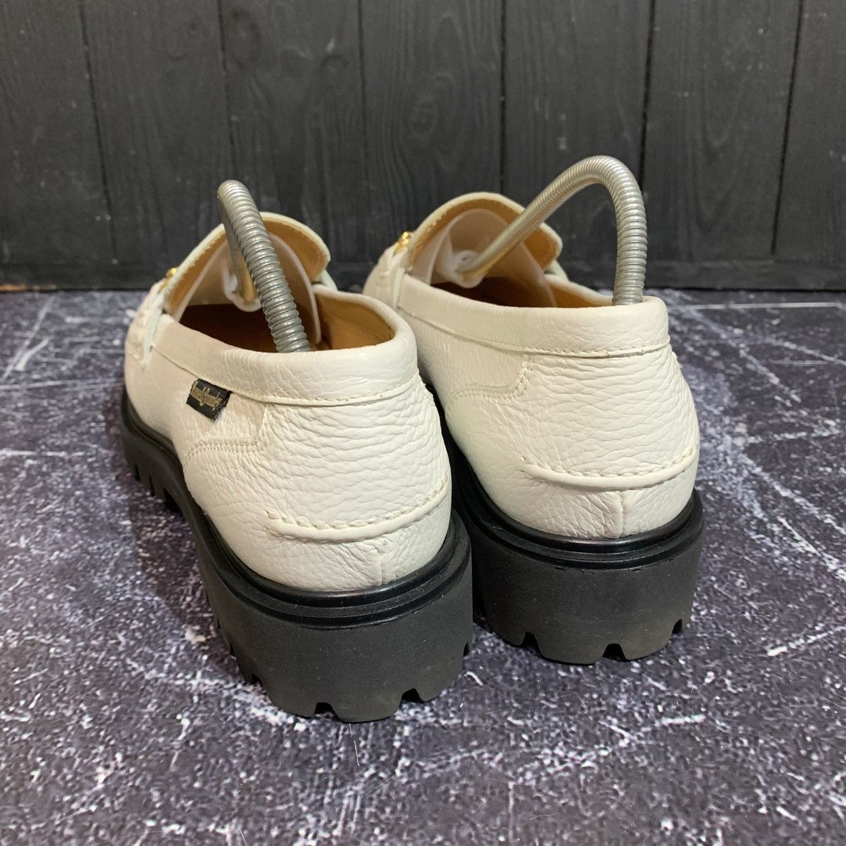 Russell & Bromley Russel & BROMLEY White Leather Loafers Size 40 Gucci Style Size US 10 / IT 40 - 6 Thumbnail