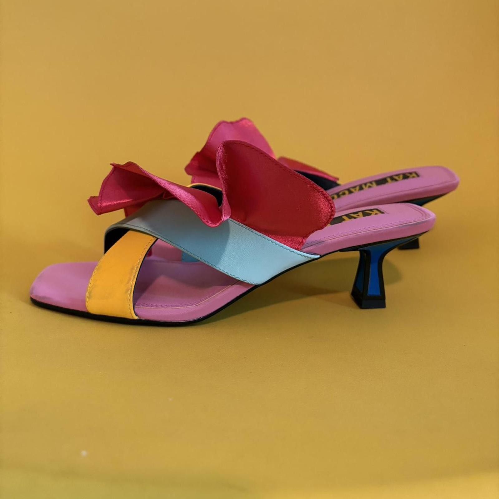 Designer Kat Maconie Dia Kitten Heels - worn once! Size US 8 / IT 38 - 1 Thumbnail