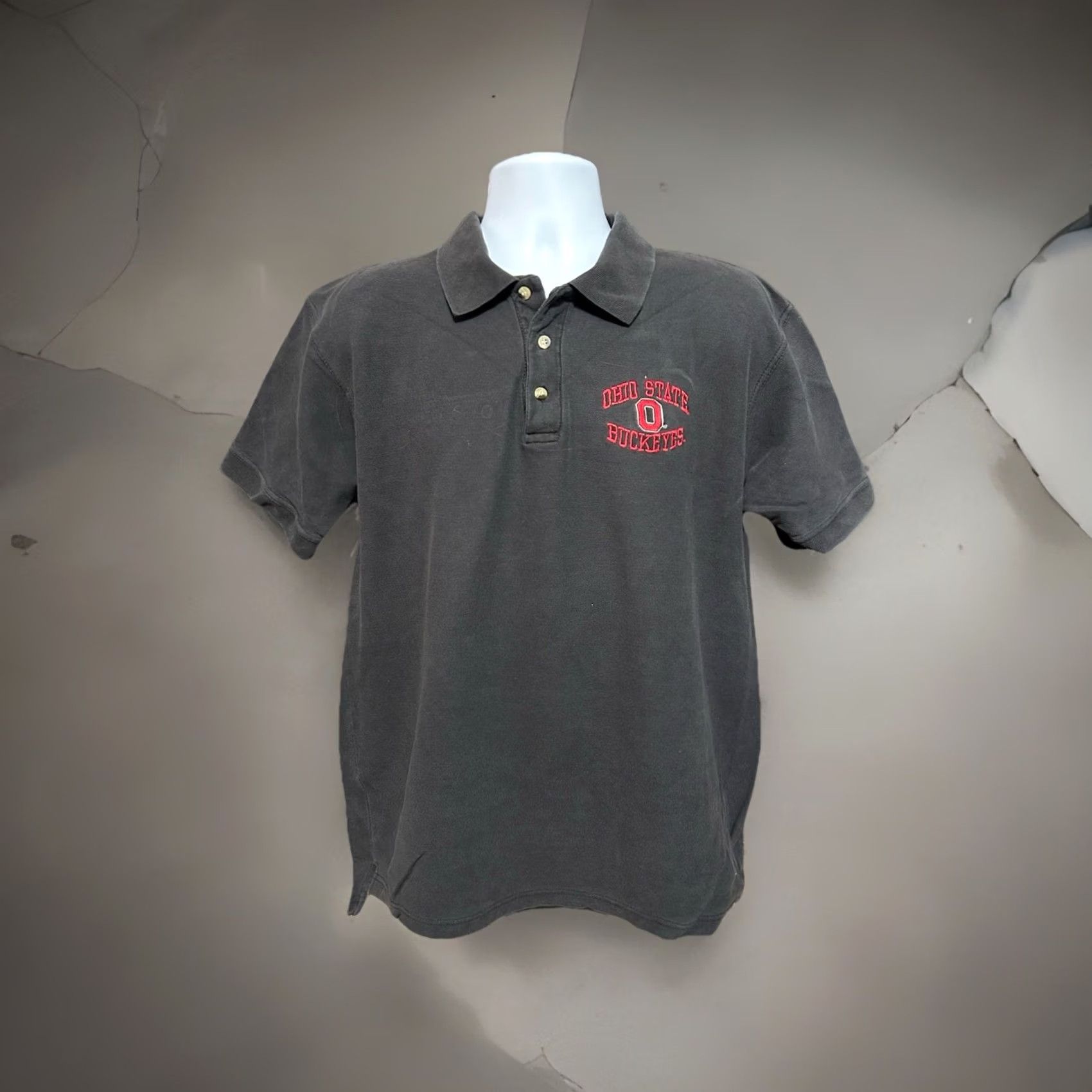 Vintage Vintage Ohio State Polo Shirt Men 2XL Black Short Sleeve Button Collar - Activewear Size US XXL / EU 58 / 5 - 4 Thumbnail