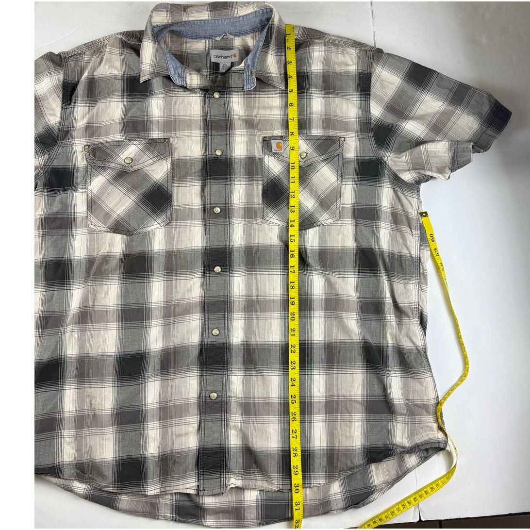 Carhartt Carhartt Relaxed Fit Patterned Button Down Shirt - XXL Size US XXL / EU 58 / 5 - 4 Thumbnail