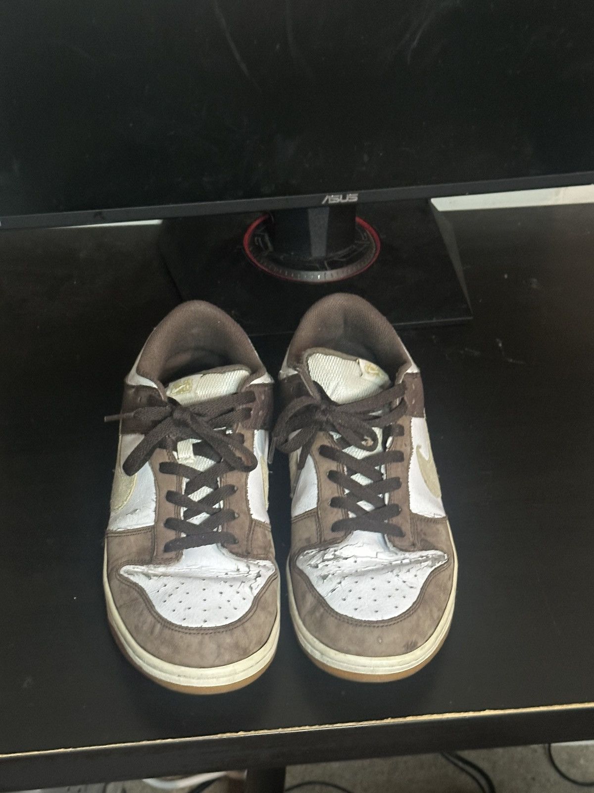 Nike Nike Men’s Rare Dunk Low 6.0 White/Solar Flare/Olive Khak Size US 12 / EU 45 - 3 Thumbnail