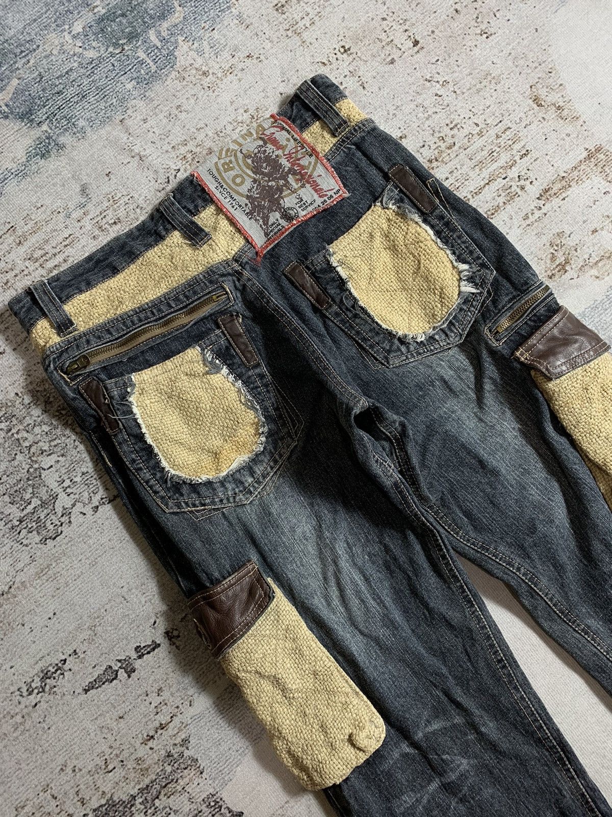 Vintage 💥BINDING OFFER💥2000s Cargo Distressed Denim Jeans Undefined Size US 32 / EU 48 - 8 Thumbnail