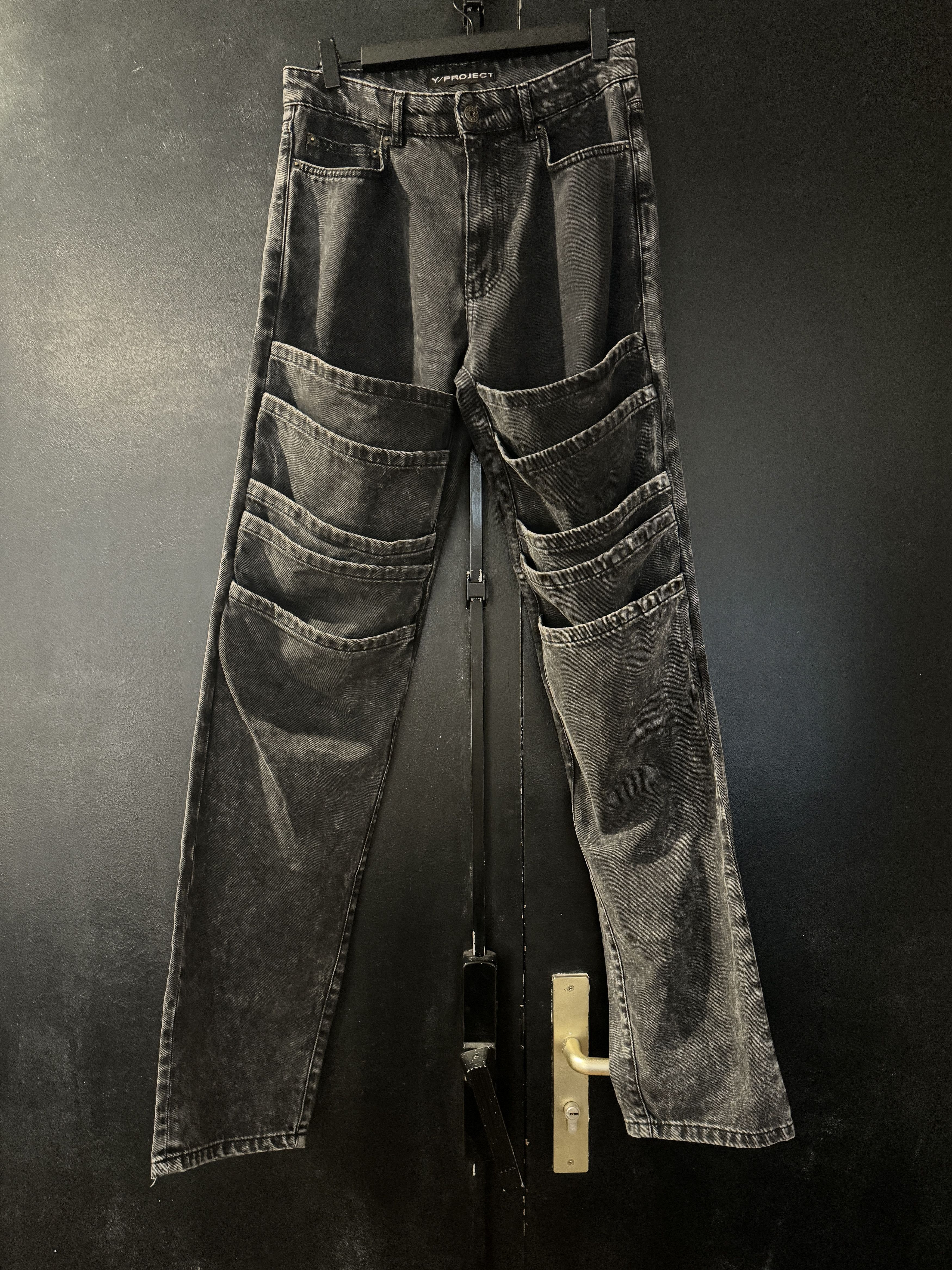 Y/PROJECT Layered Denim Pants