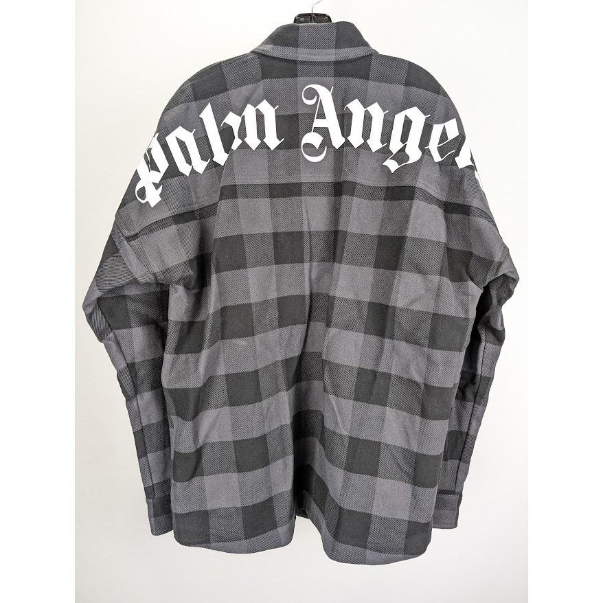 Palm Angels o1rshd1 Classic Logo Overshirt in Black/White Size US S / EU 44-46 / 1 - 2 Thumbnail