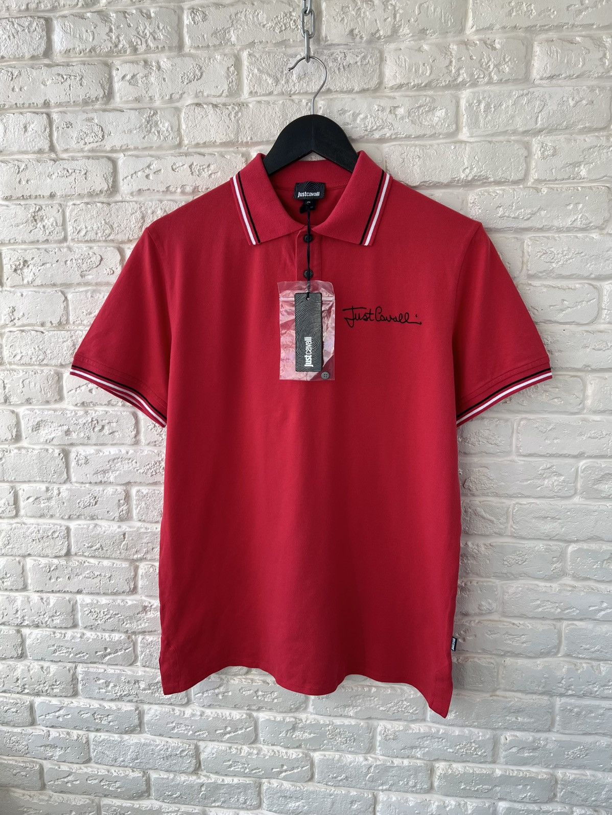 Just Cavalli Just Cavalli Red Logo Polo Shirt M Size US M / EU 48-50 / 2 - 1 Thumbnail