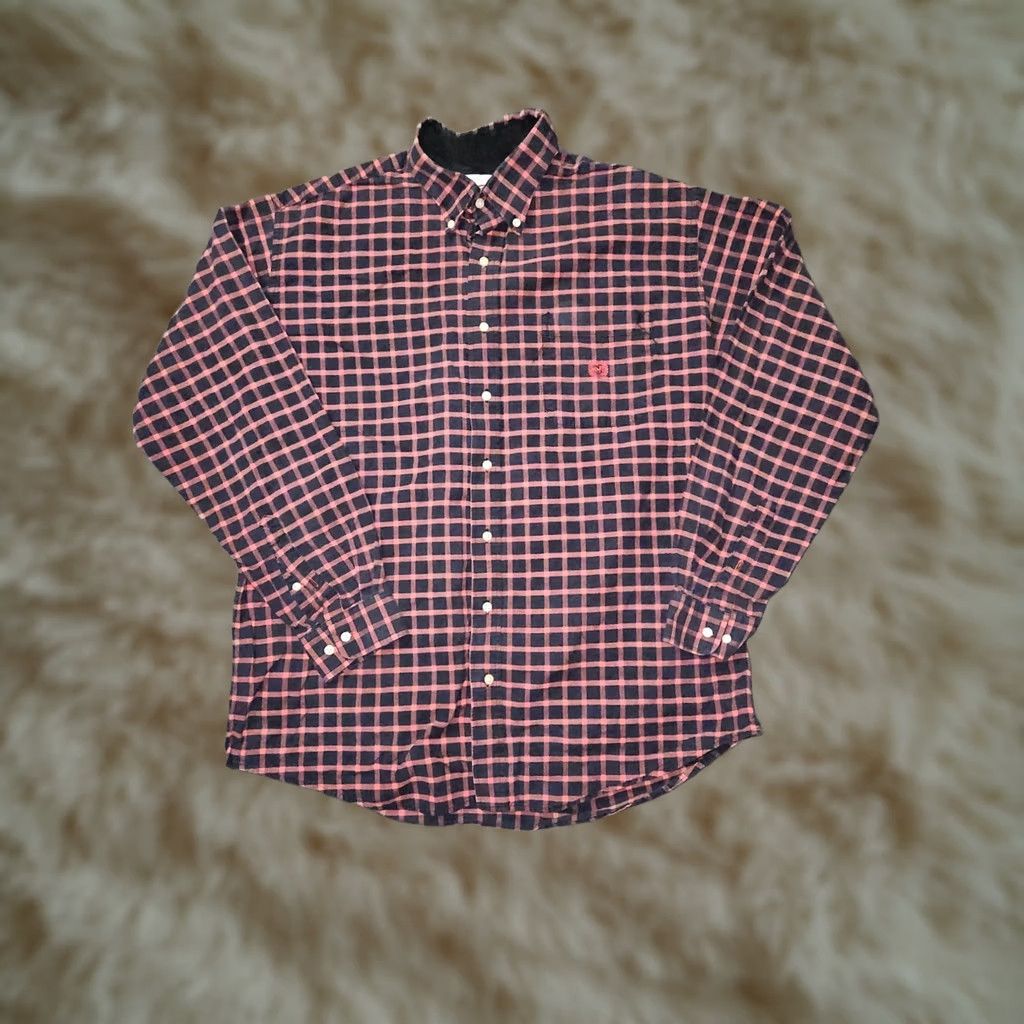 Vintage Cinch Button-Down Shirt Men L Long Sleeve Black Orange Check Cowboy Casual Size US L / EU 52-54 / 3 - 1 Thumbnail