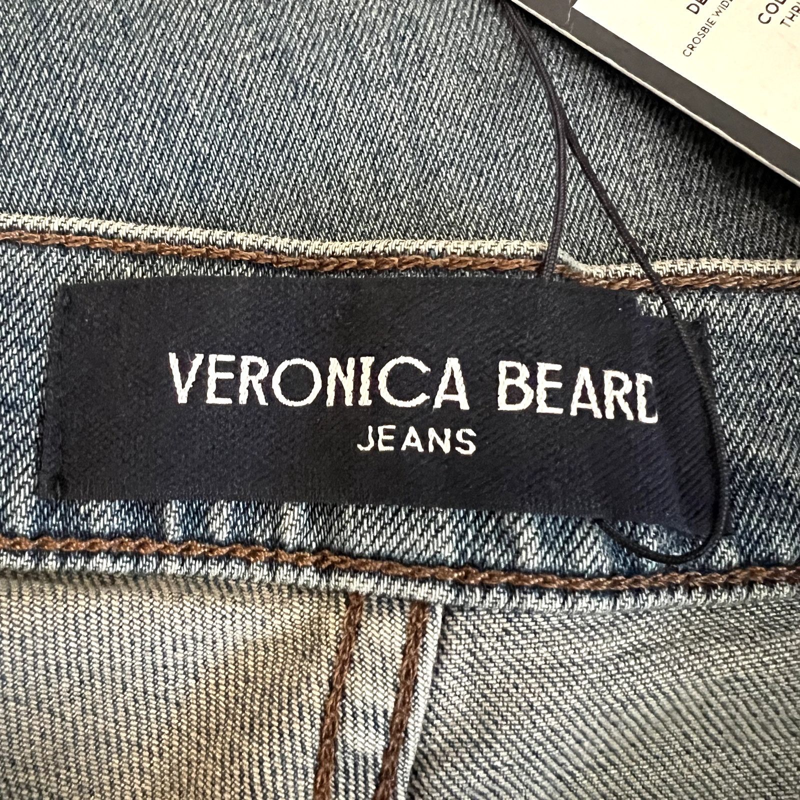 Veronica Beard Veronica Beard crosbie wide leg with western pocket jeans Size 31" - 8 Thumbnail