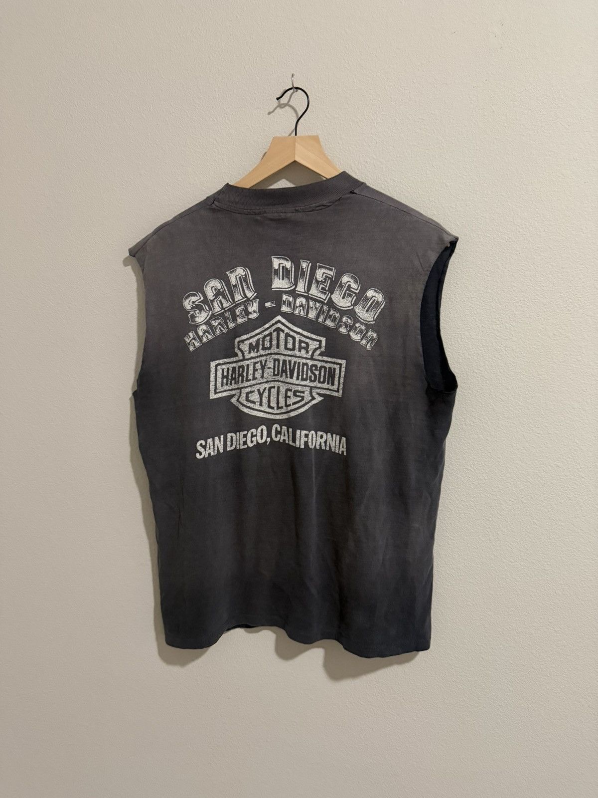 Vintage 80’s HARLEY VINTAGE CUT-OFF (L) Size US L / EU 52-54 / 3 - 2 Thumbnail