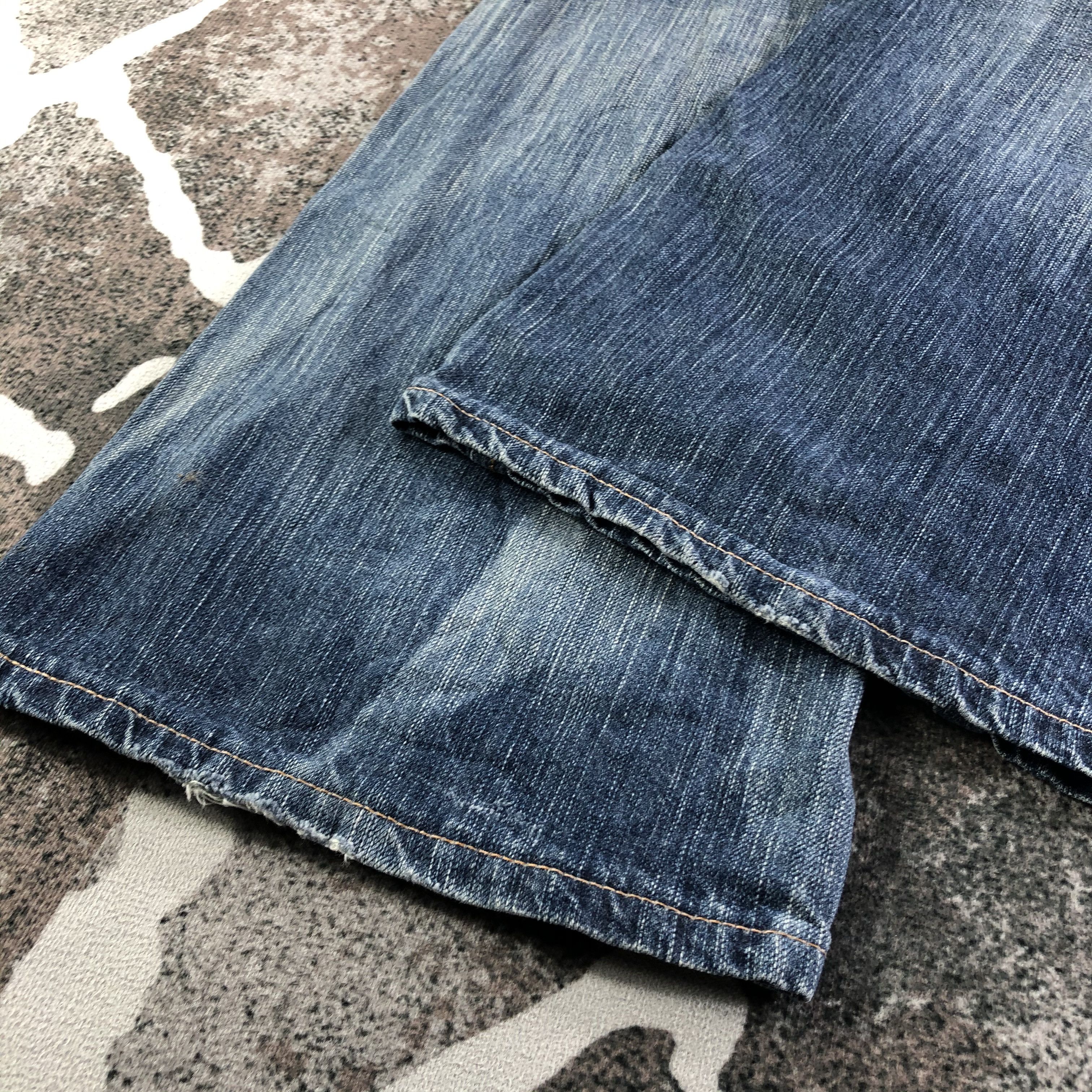 Edwin Edwin XV Jeans Distress Flare Denim KJ2704 Size US 34 / EU 50 - 6 Thumbnail