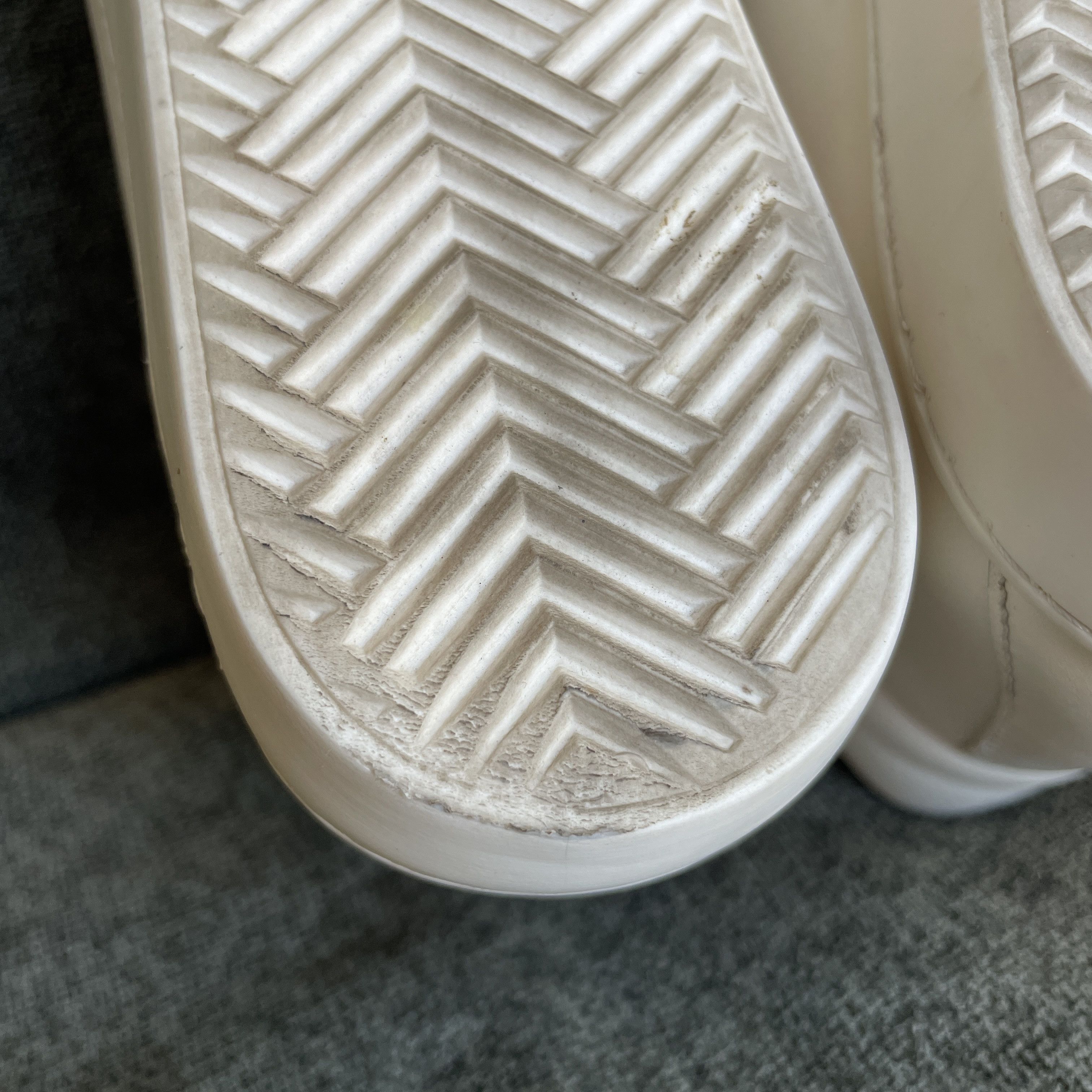 Sezane Sezane Ecru Simon Hi-Top Leather Womens Sneakers Size US 6.5 / IT 36.5 - 9 Thumbnail