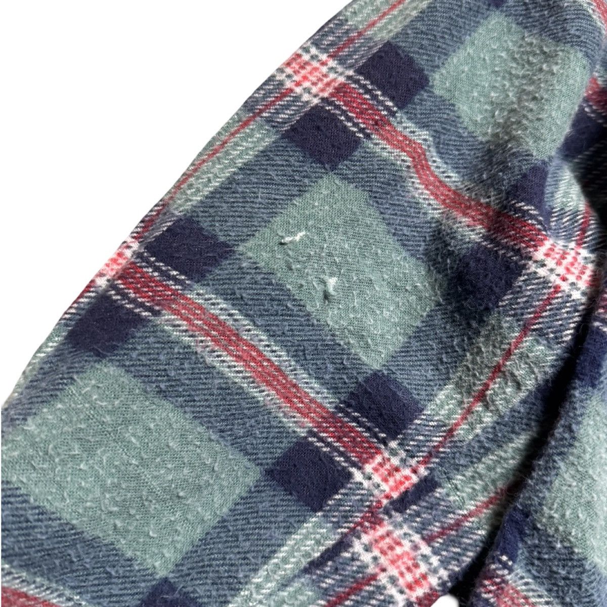 Other Vintage Distressed 70 80s Chandler Blue Plaid Flannel Shirt Size US M / EU 48-50 / 2 - 7 Thumbnail