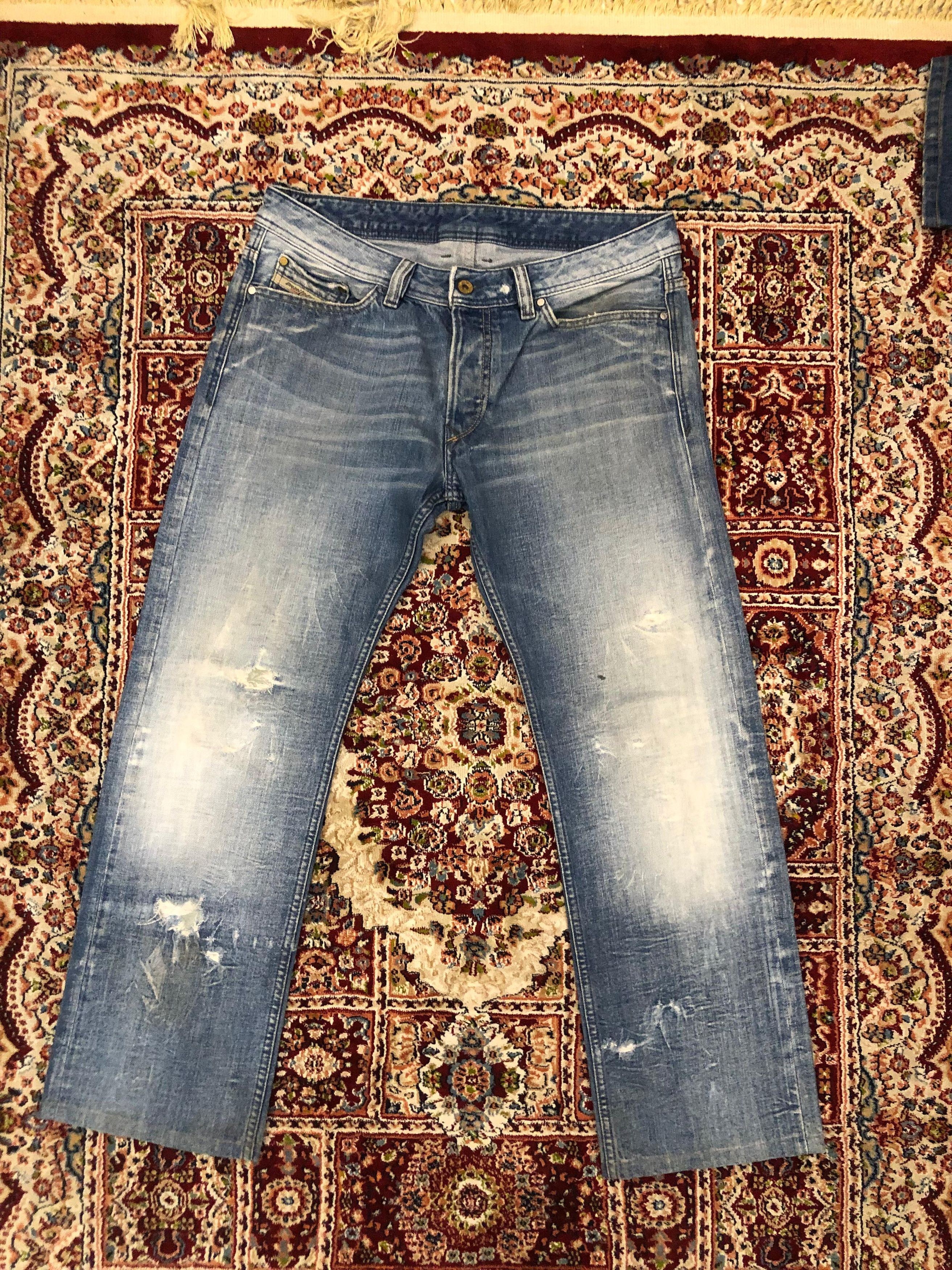 Diesel × Japanese Brand Diesel Dragon Viker Baggy Denim Jeans Pants Size US 33 - 2 Thumbnail