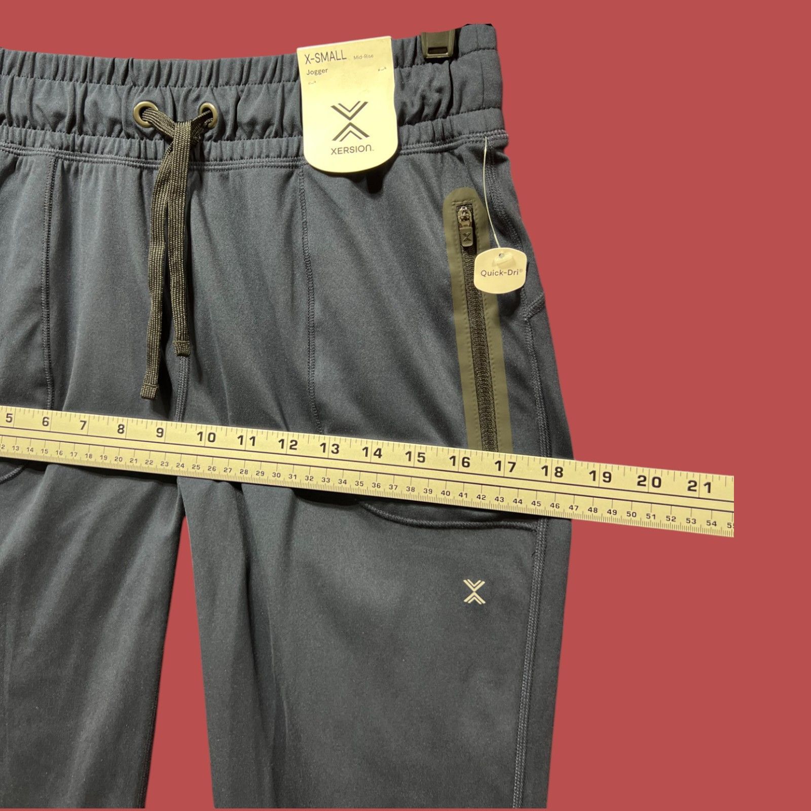 Other Xersion - Women's Mid-Rise Jogger Pants - Comfortable Fit - Size 28" / US 6 / IT 42 - 6 Thumbnail