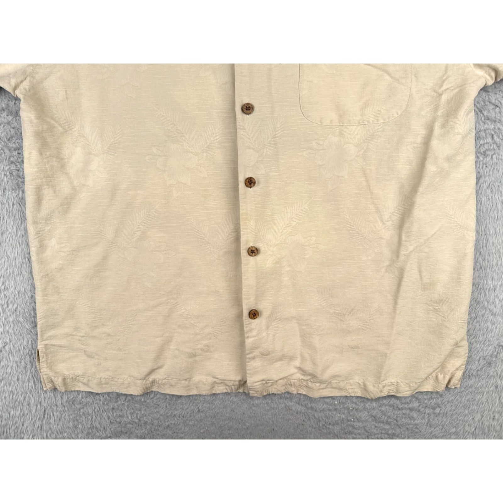 Vintage Eagle Dry Goods Button-Up Shirt Men XL Beige Silk Embroidered Hawaiian Nat Nast Luxury Originals 90s Theme Mens Size US XL / EU 56 / 4 - 5 Thumbnail