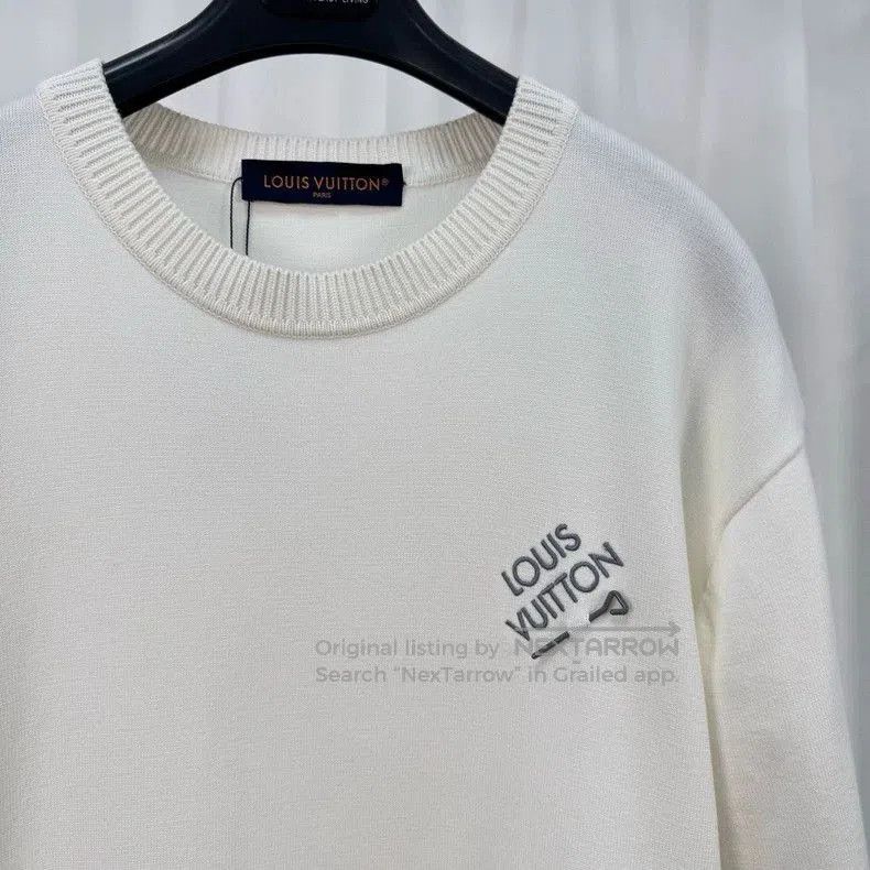 Louis Vuitton Louis Vuitton Embroidered Knit Short Sleeve. Size US L / EU 52-54 / 3 - 3 Thumbnail
