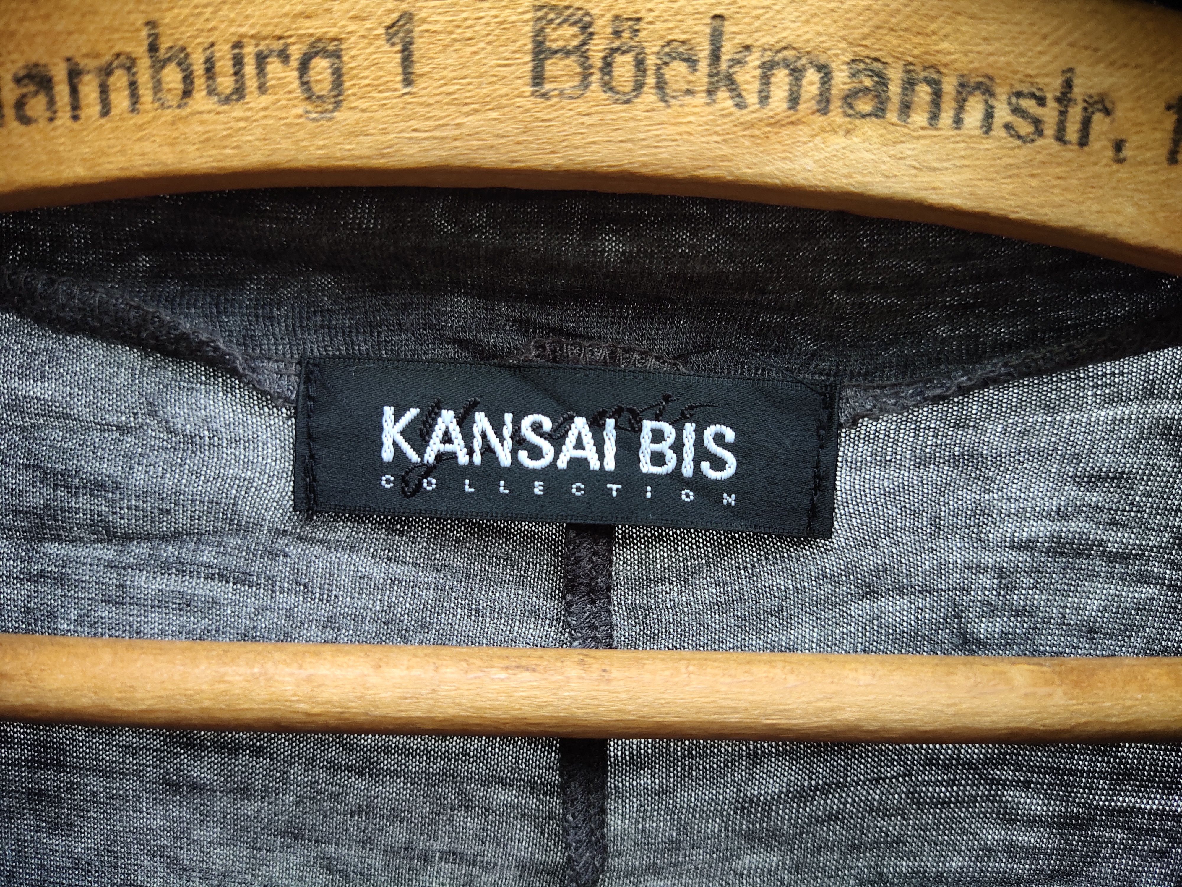 Kansai Yamamoto (S224) Kansai BIS Gray Acrylic Pullover Shawl Blouse Sz 9 Size S / US 4 / IT 40 - 5 Thumbnail
