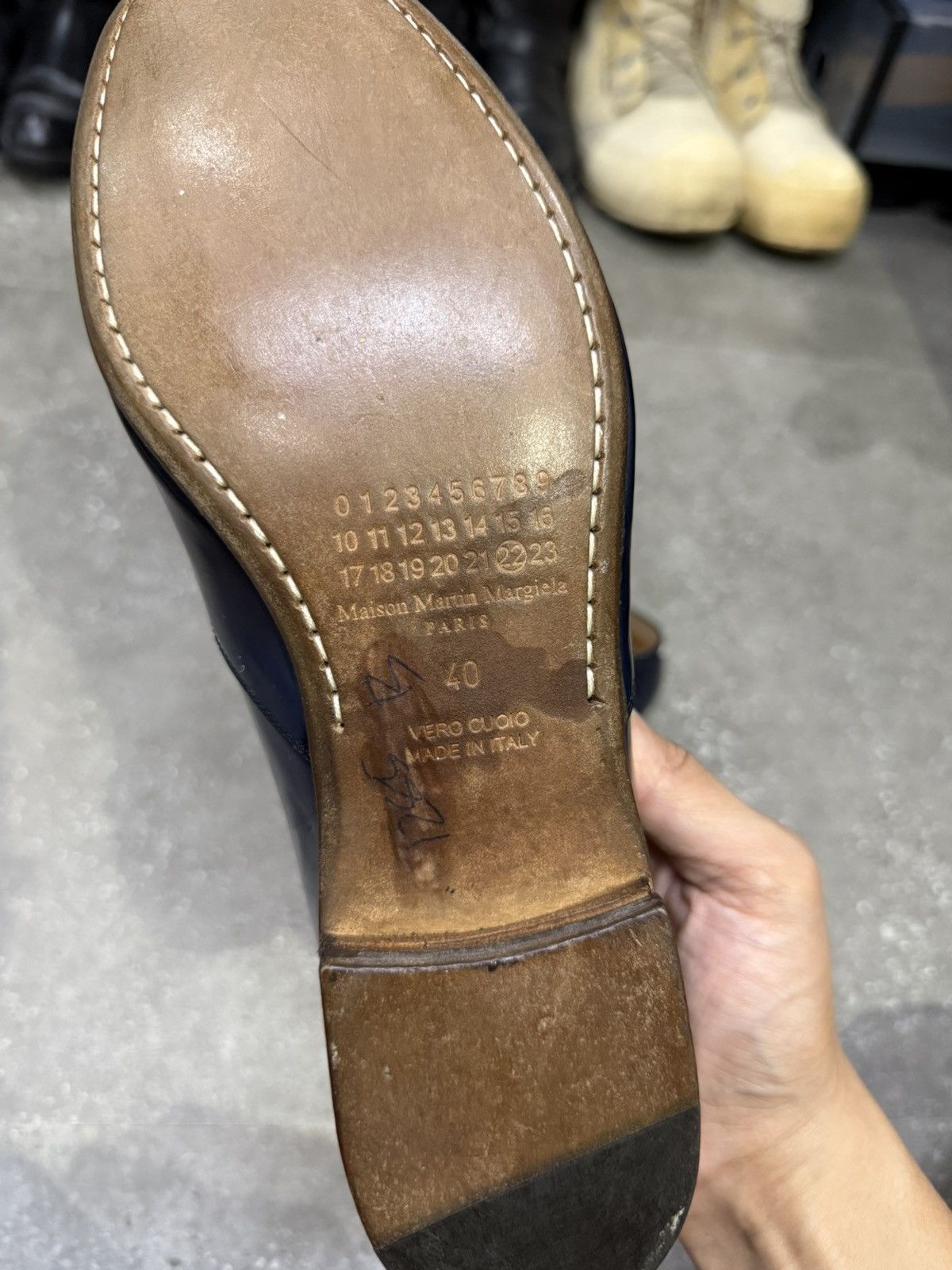 Maison Margiela Maison Margiela Blue Leather Slip On Size US 10 / IT 40 - 8 Thumbnail