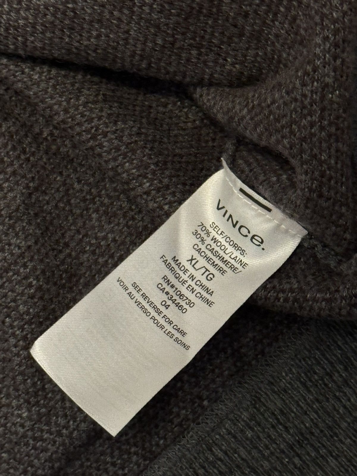 Vince 🔥Brand New🔥Cashmere/Wool Blend Hoodie Size US XL / EU 56 / 4 - 7 Thumbnail