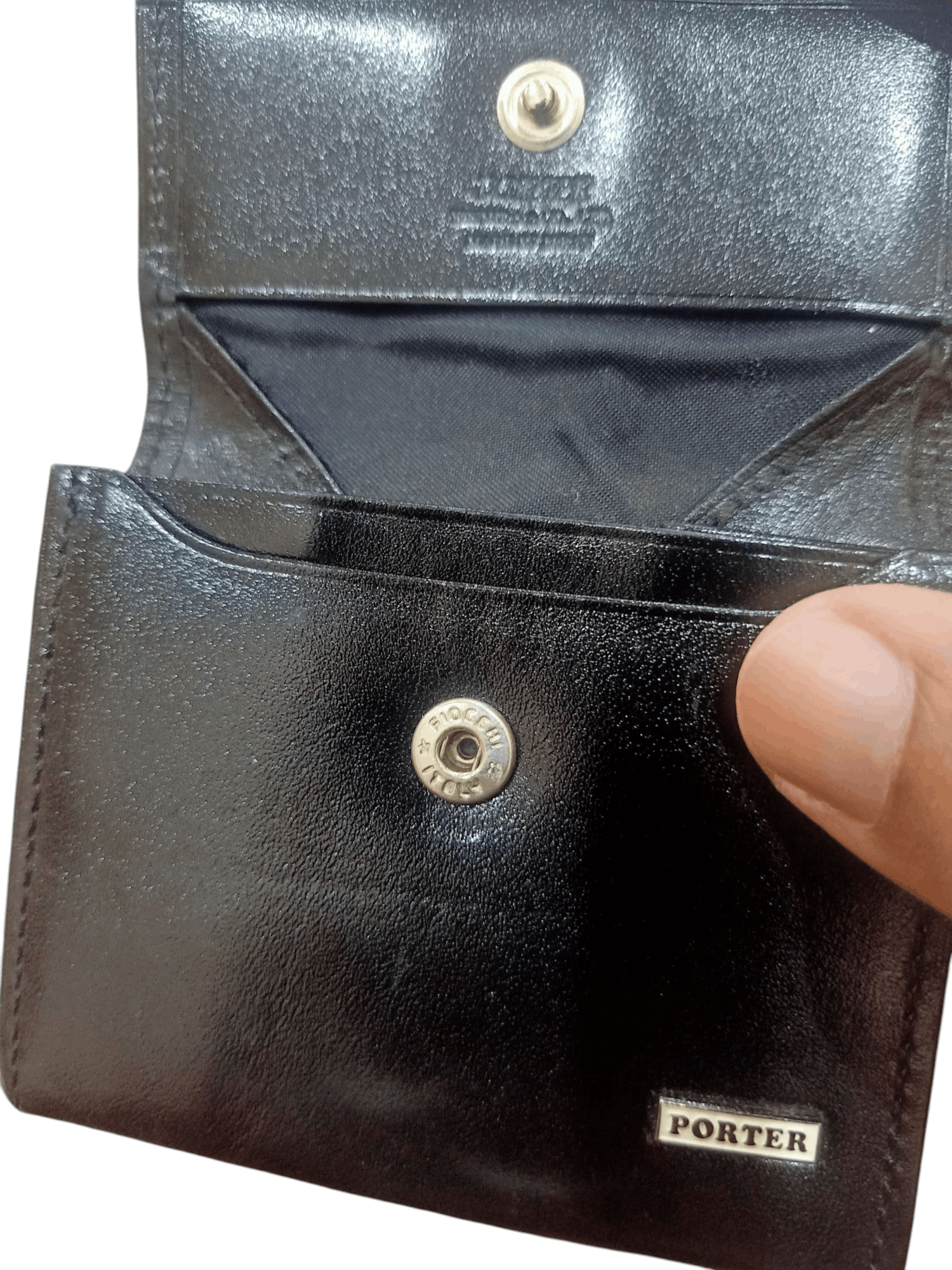 Porter Porter Sheen Leather Coin Case Wallet Size ONE SIZE - 6 Thumbnail