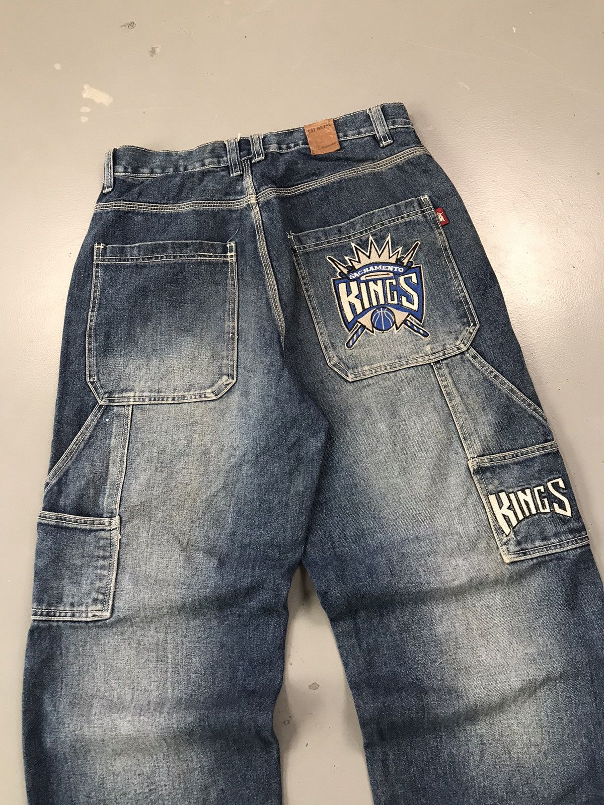JNCO × Southpole × Vintage Vintage Pat metal SpellOut embroidered carpenter denim Size US 34 / EU 50 - 8 Thumbnail