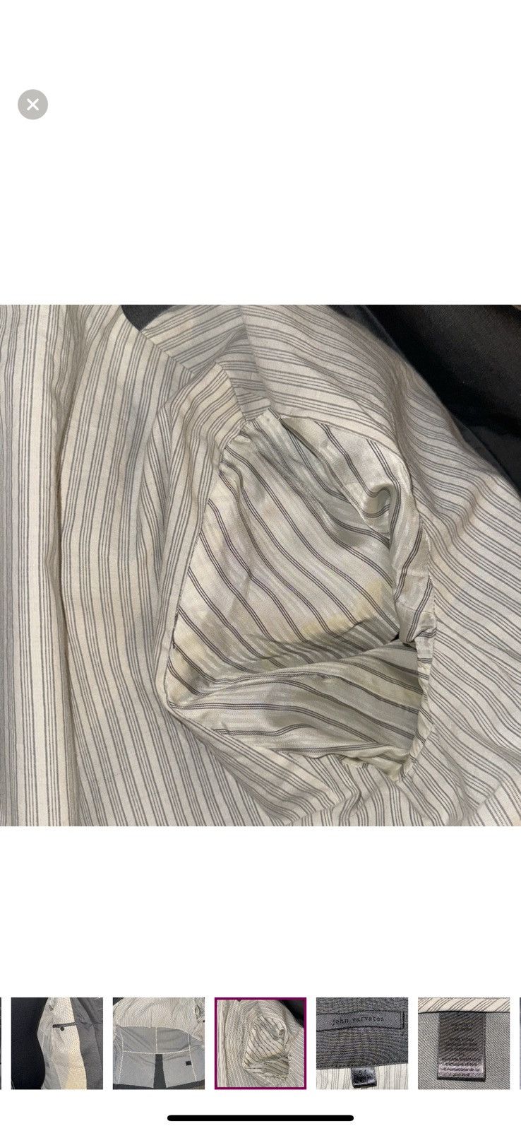John Varvatos John Varvatos Linen/.Cotton Woodward Jacket 44R Size 44R - 10 Thumbnail