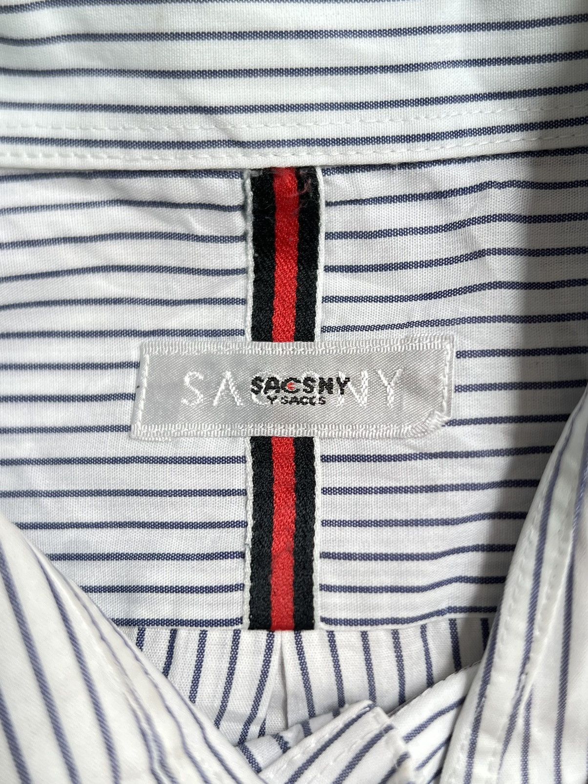 Yohji Yamamoto SACSNY Y’SACCS Yohji Yamamoto Striped Shirt Size US L / EU 52-54 / 3 - 6 Thumbnail