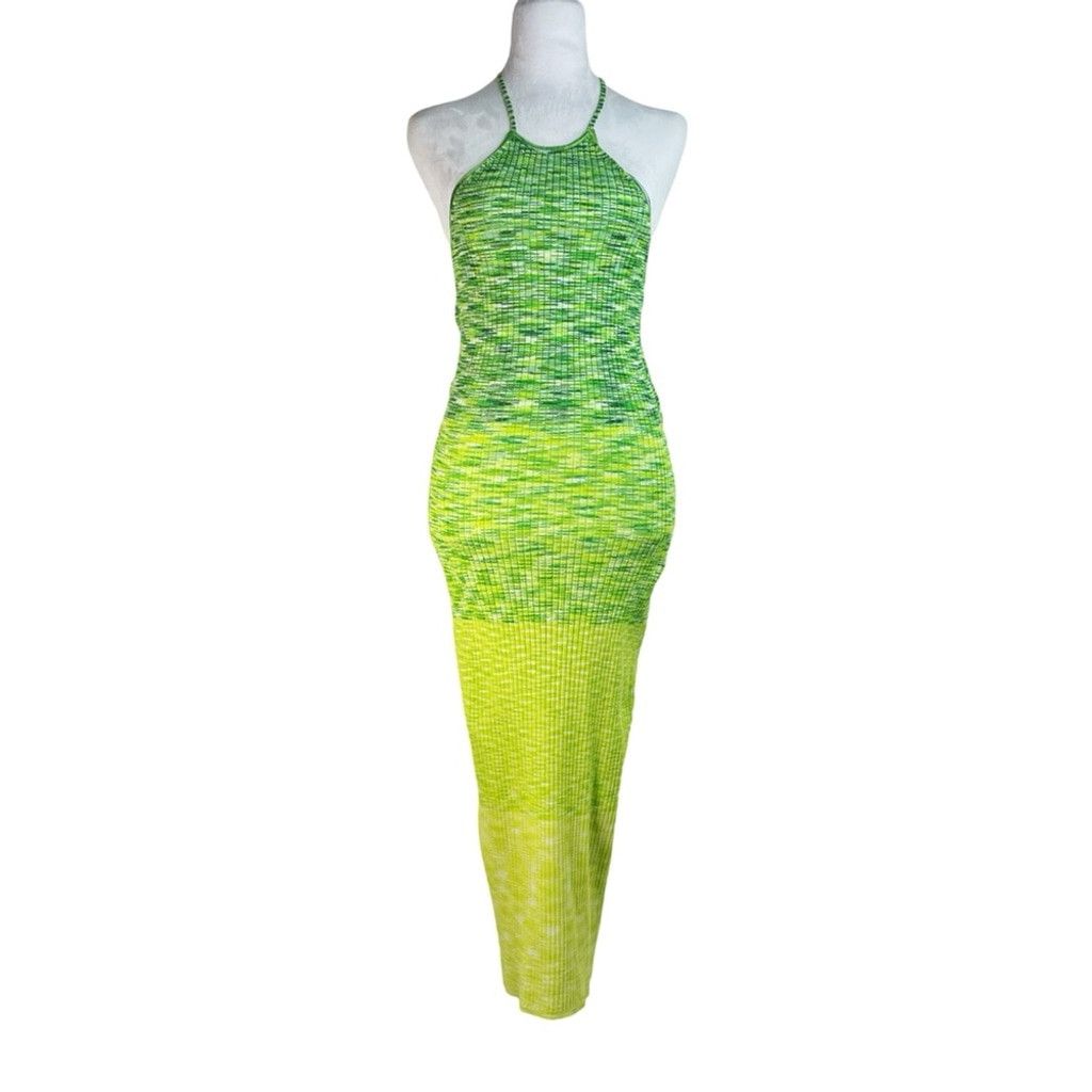Other ALANI NOELLE FUTURE COLLECTIVE Women Green Open Back Dress S Size S / US 4 / IT 40 - 3 Thumbnail