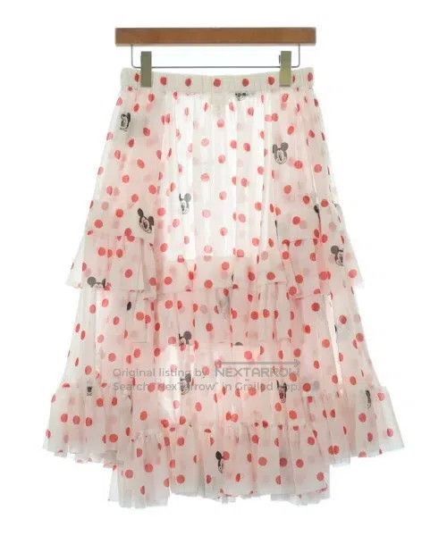 Comme des Garcons Comme des Garcons size S Red vintage polka dot Mickey skir Size 22" - 2 Thumbnail