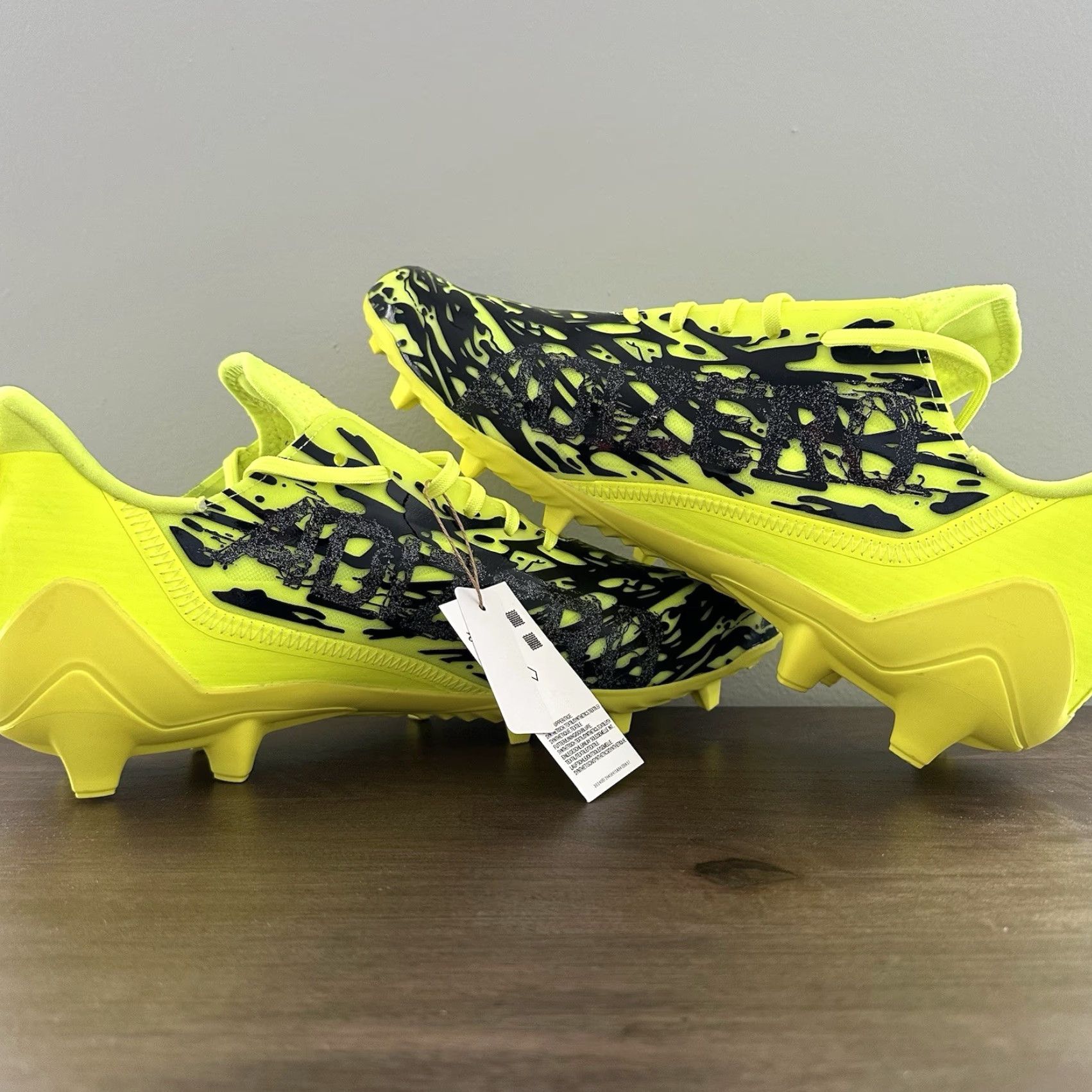 Adidas Adidas Adizero 12.0 Football Cleats Mens Size 14 IG7218 Solar Yellow Size US 14 / EU 47 - 5 Thumbnail