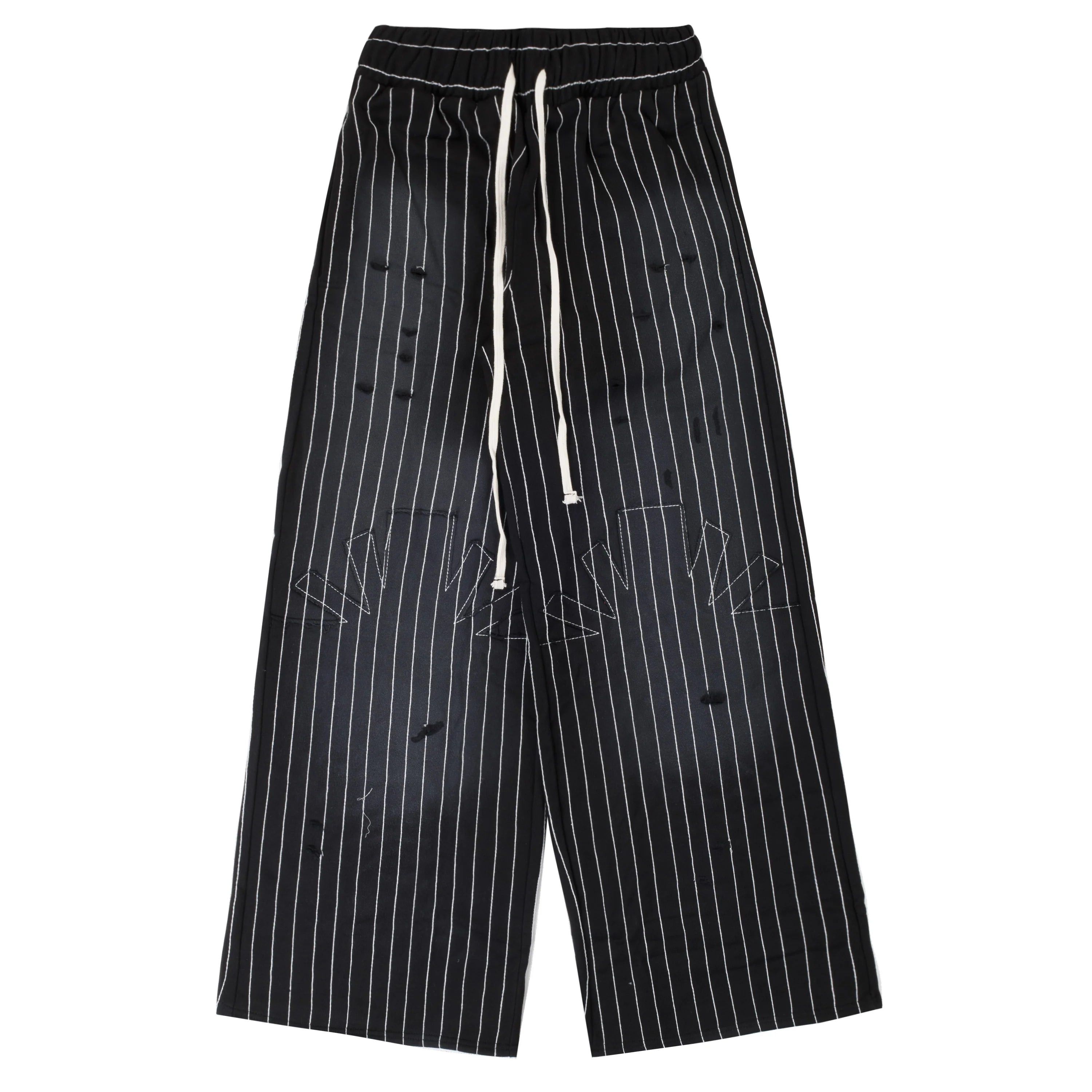 Vertabrae Pinstripe Sweatpants Black/White Size US 30 / EU 46 - 1 Preview