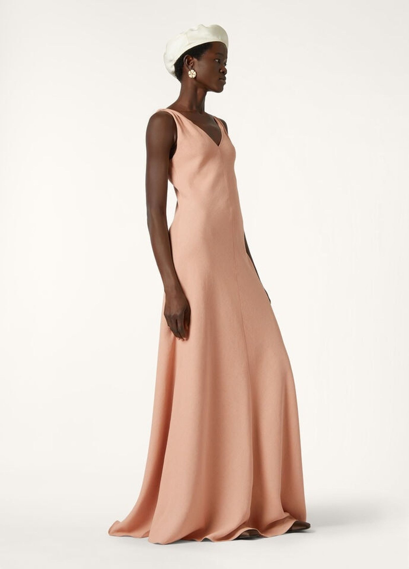 Loro Piana o1srvl11e0526 FAP0286 Callie Maxi Dress in Pink Size S / US 4 / IT 40 - 4 Thumbnail
