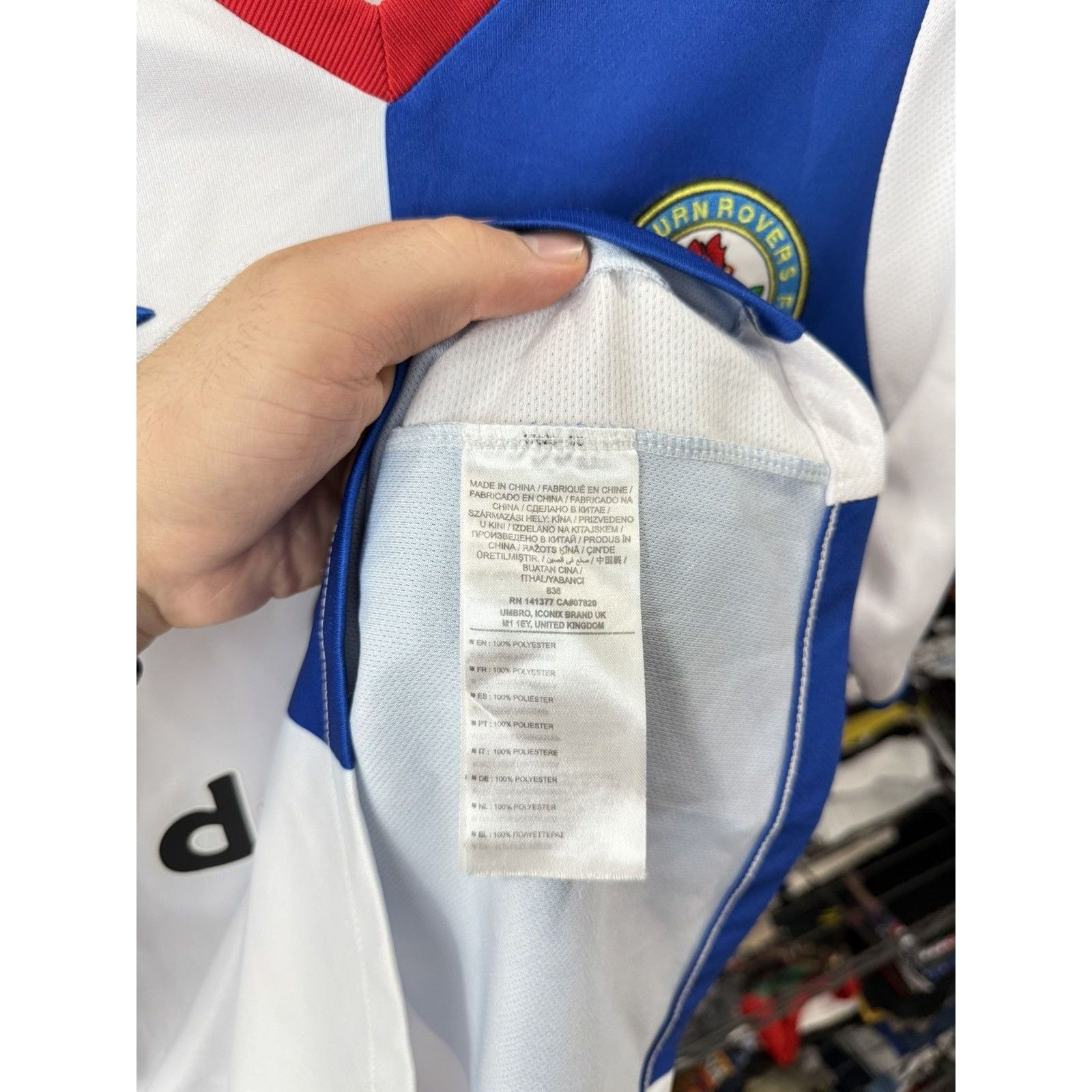 Umbro Umbro Blackburn Rovers Soccer Jersey T Shirt Size US S / EU 44-46 / 1 - 9 Thumbnail