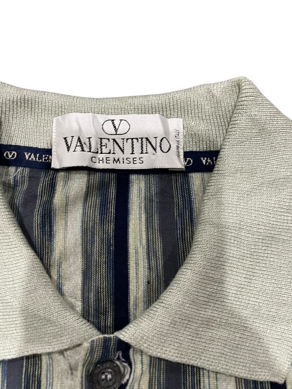 Designer Valentino Stripped Polo Size US M / EU 48-50 / 2 - 8 Thumbnail
