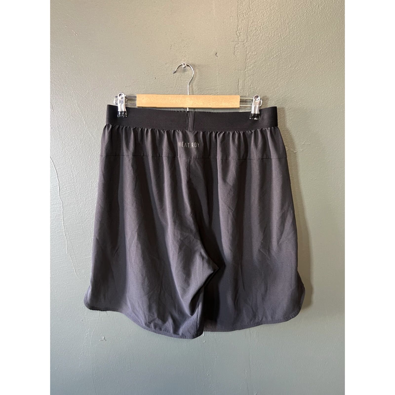Adidas Adidas Mens Black Athletic Shorts L Regular Drawstring Sweat Size US 33 - 2 Thumbnail