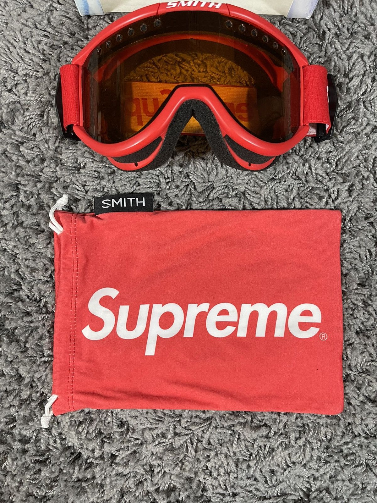 Motorcycle Goggles Otg Goggles Supreme Smith Cariboo Otg Red