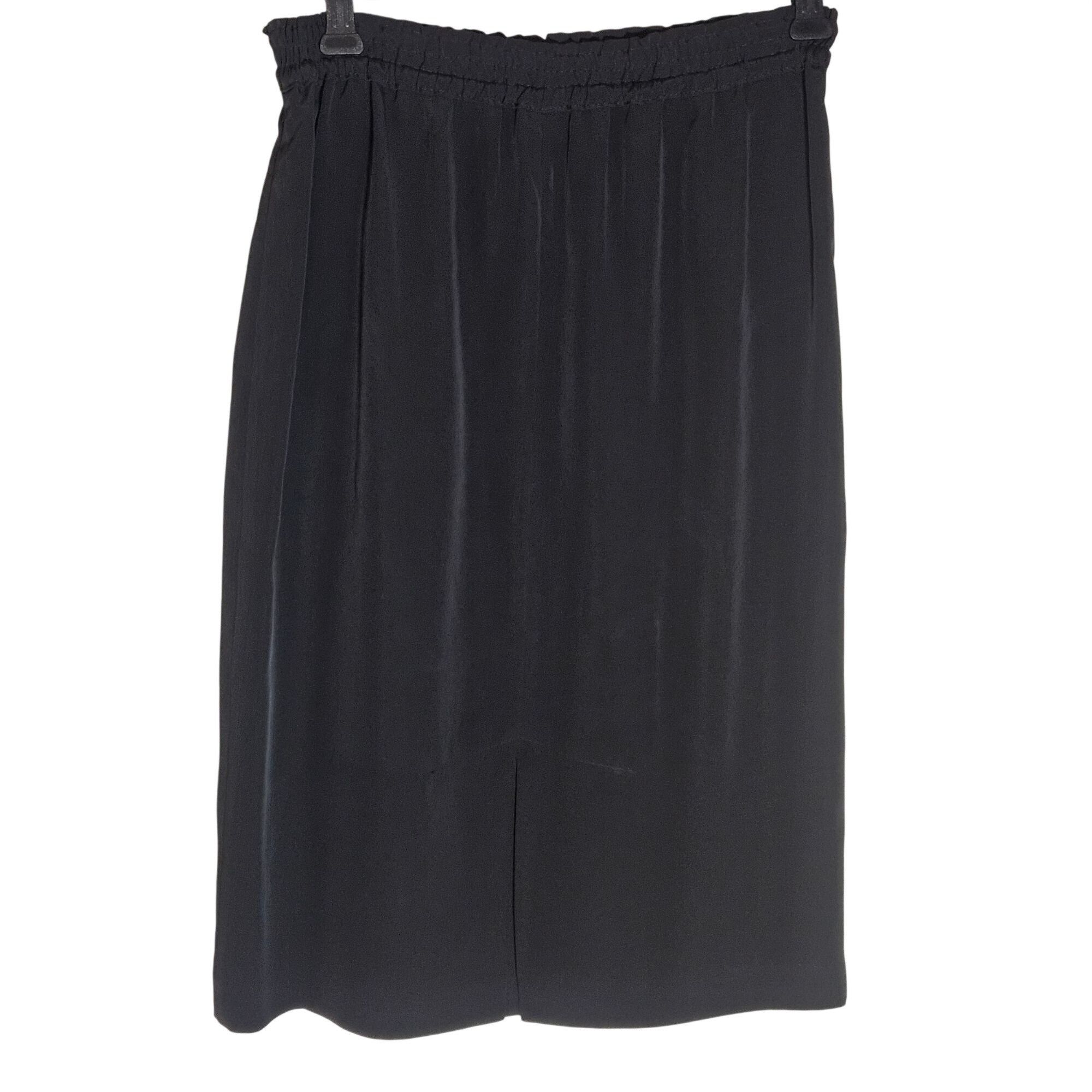 Other Maggie Shepherd Black Skirt XS Satin Short Minimalist Academ Size 28" / US 6 / IT 42 - 9 Thumbnail