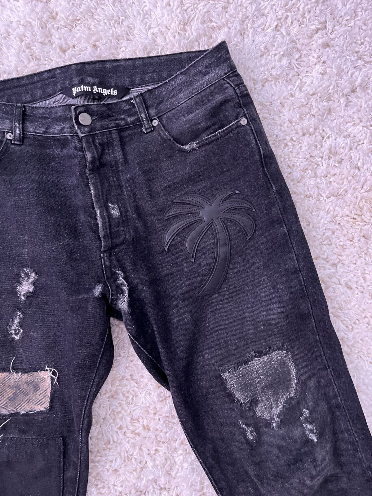 Palm Angels Palm Angels Patchwork Jeans Size US 32 / EU 48 - 5 Thumbnail
