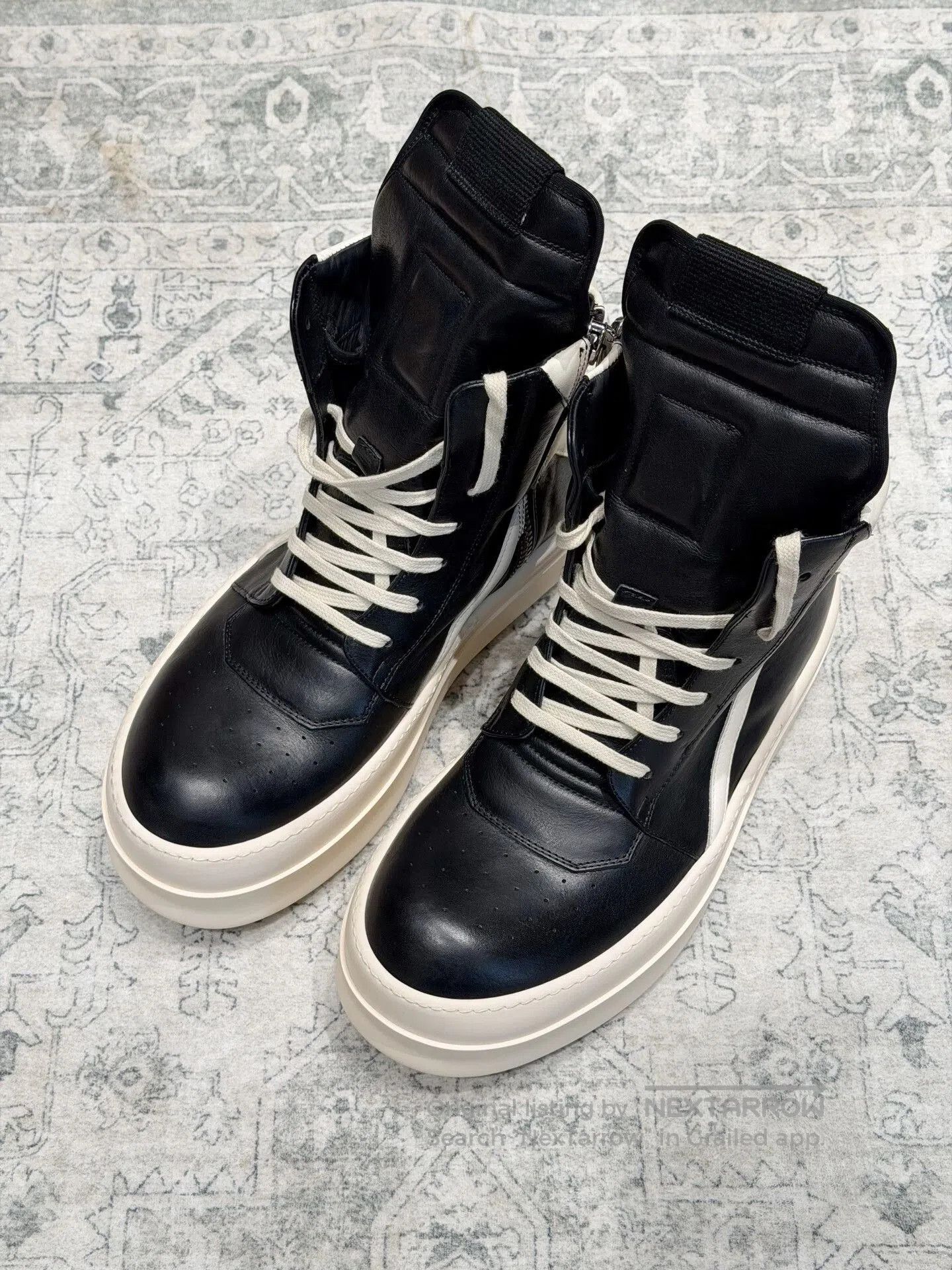 Rick Owens Rick Owens Platform Inverted Triangle High-Top. Size US 10 / EU 43 - 4 Thumbnail